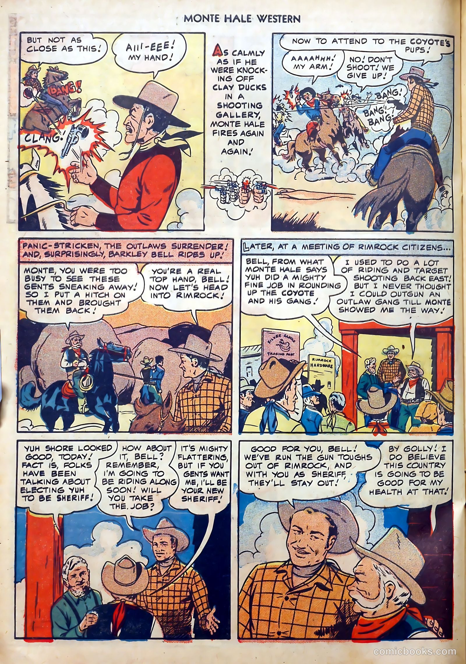 Monte Hale Western #40 (1949) — page 32 of 52