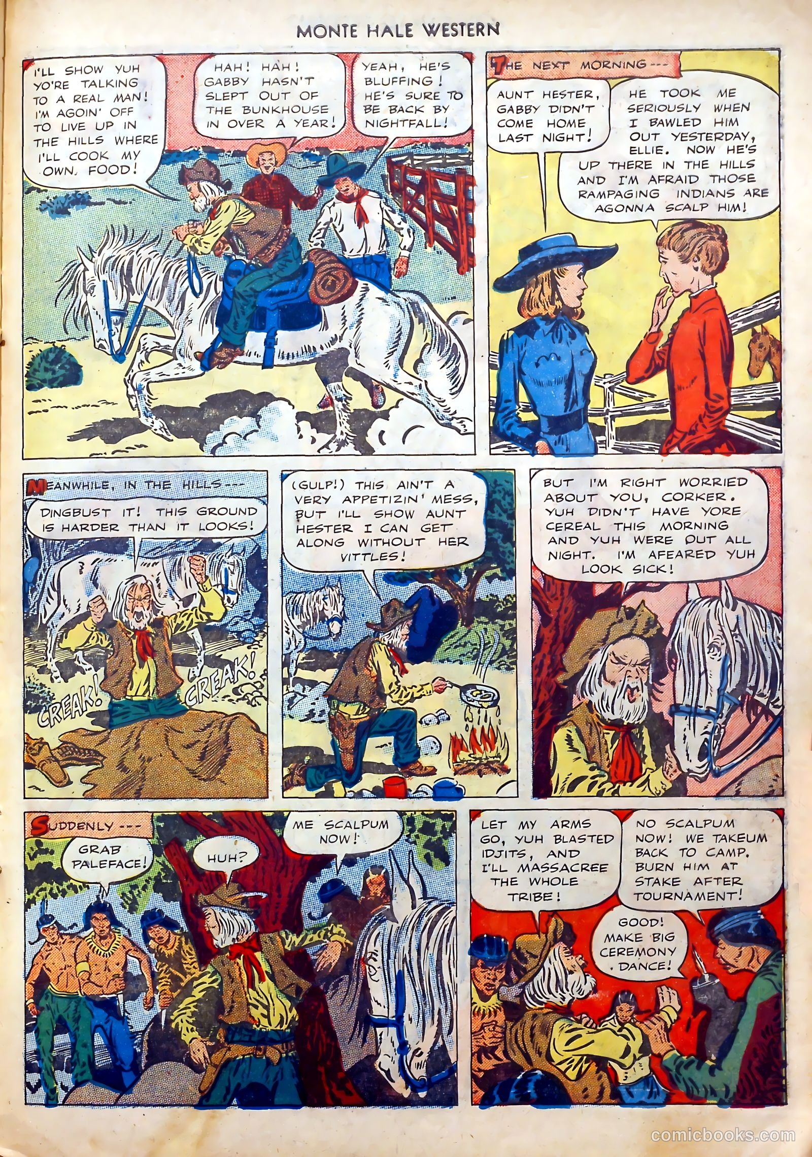 Monte Hale Western #40 (1949) — page 35 of 52