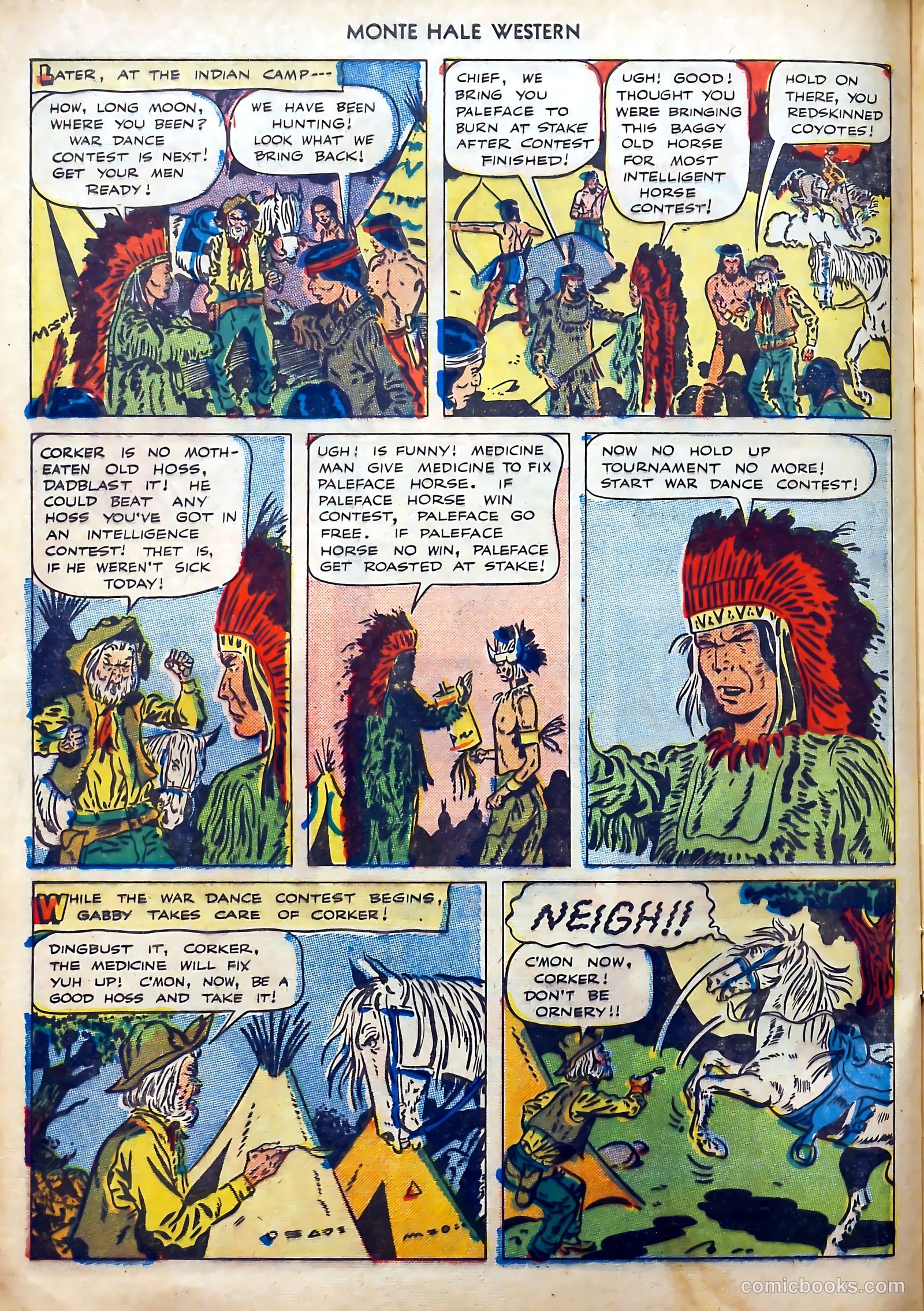 Monte Hale Western #40 (1949) — page 36 of 52