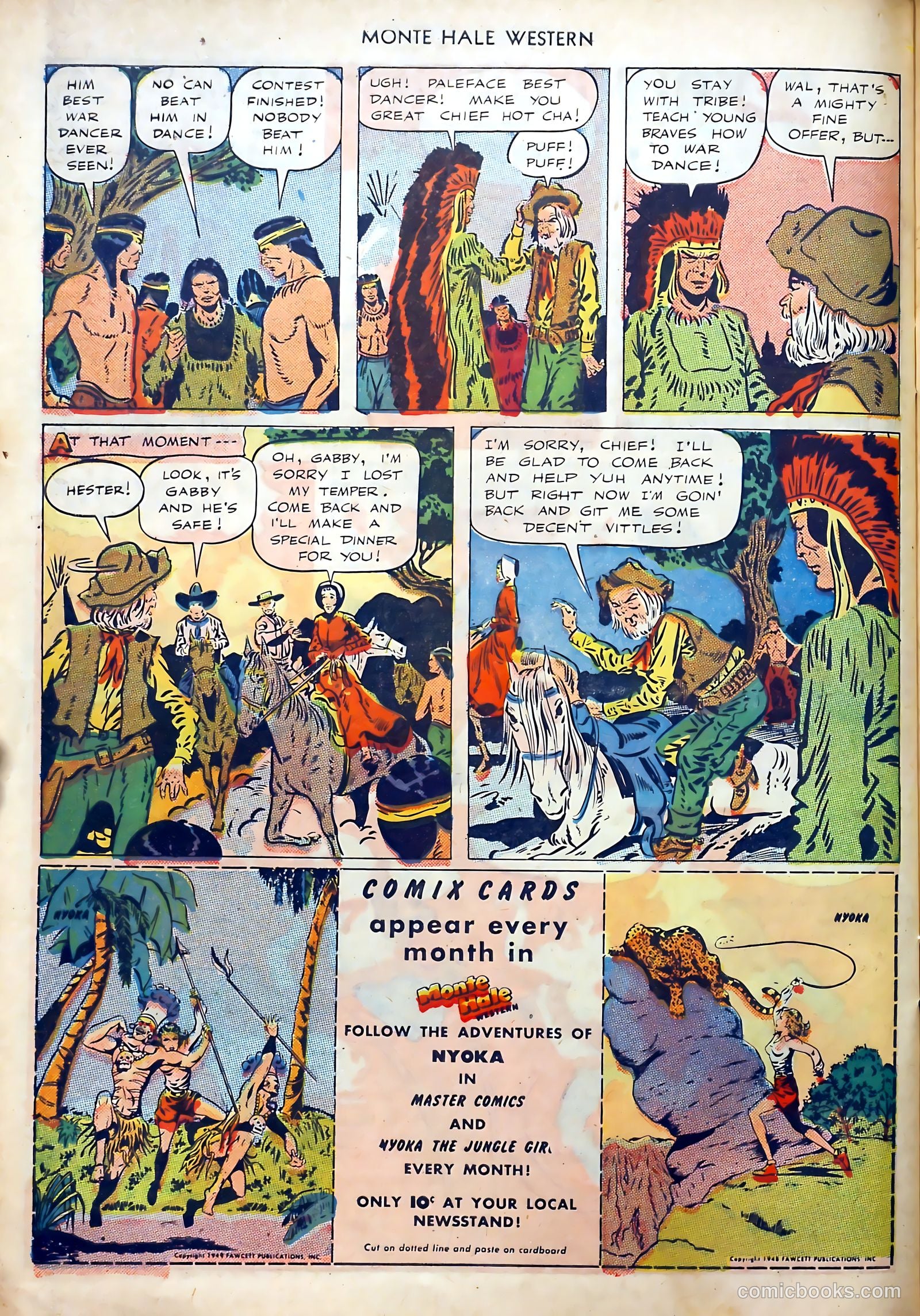 Monte Hale Western #40 (1949) — page 38 of 52