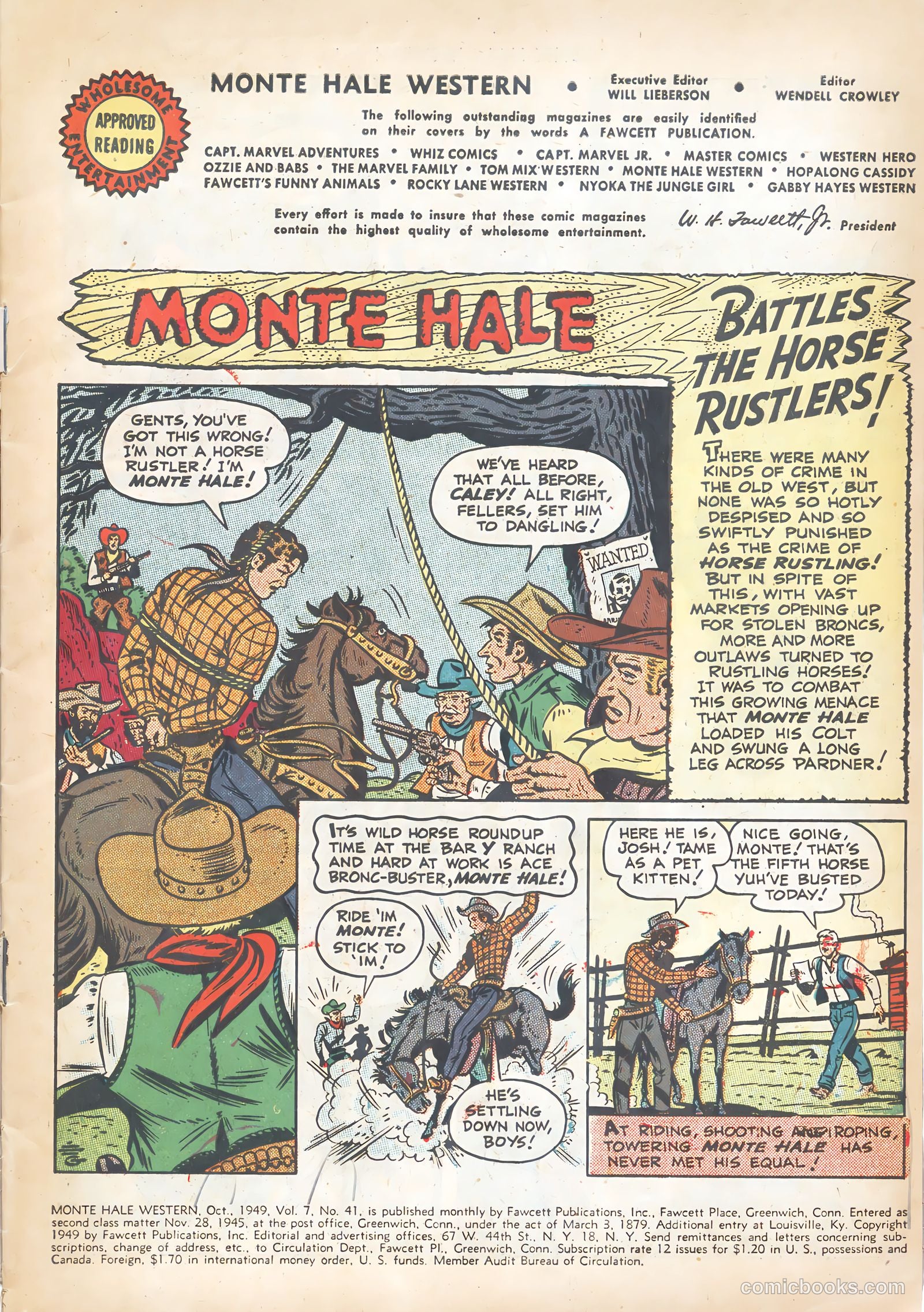 Monte Hale Western #41 (1949) — page 3 of 36