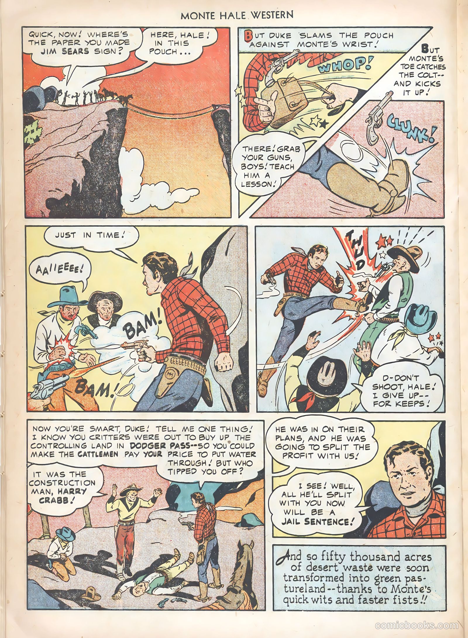Monte Hale Western #43 (1949) — page 32 of 52