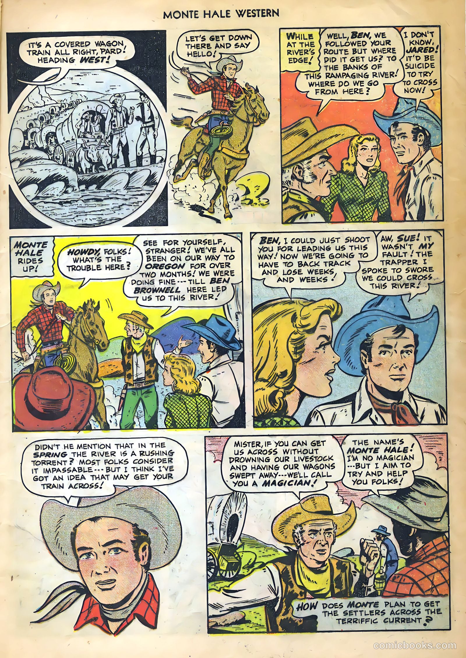 Monte Hale Western #44 (1950) — page 6 of 53