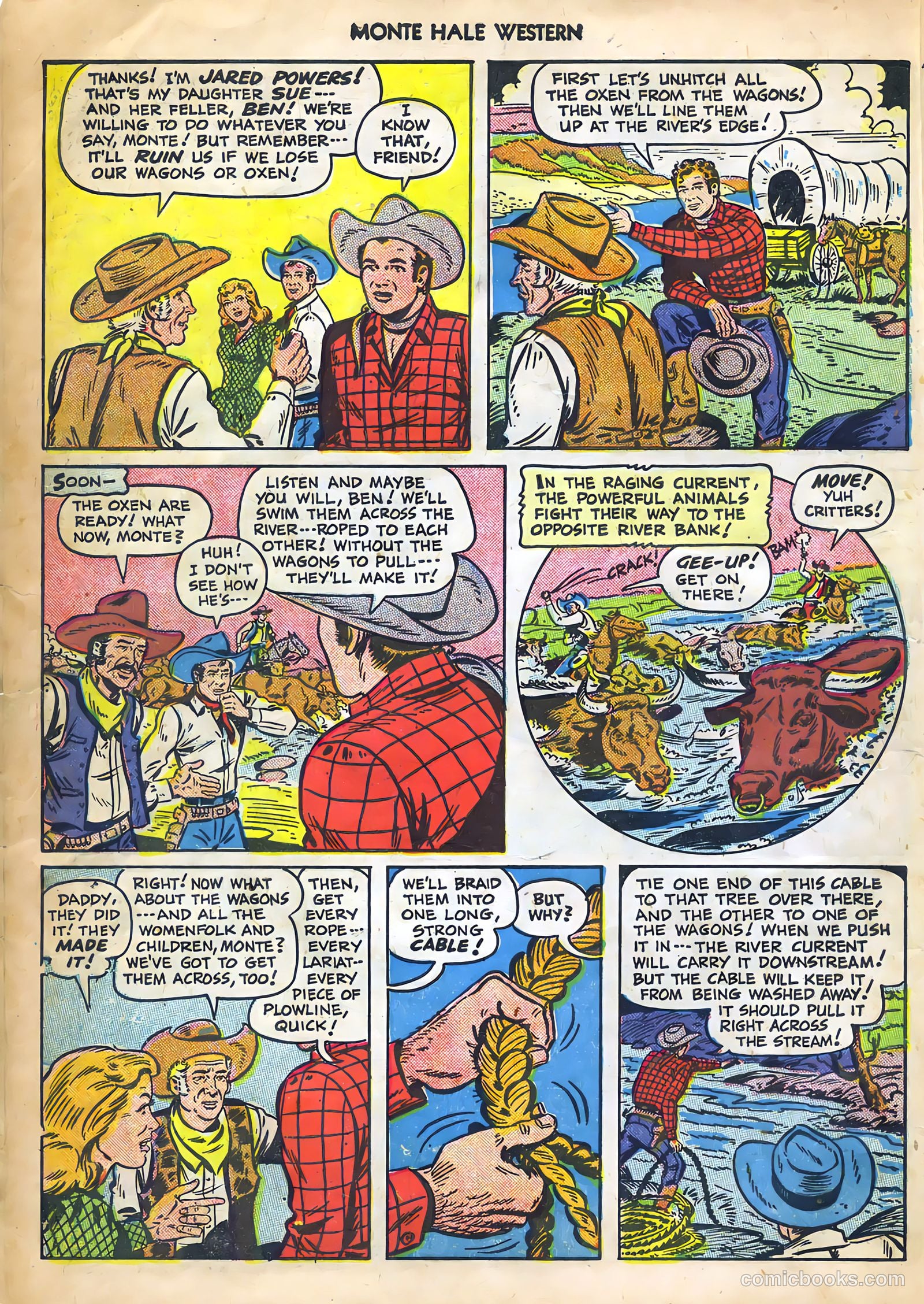 Monte Hale Western #44 (1950) — page 7 of 53