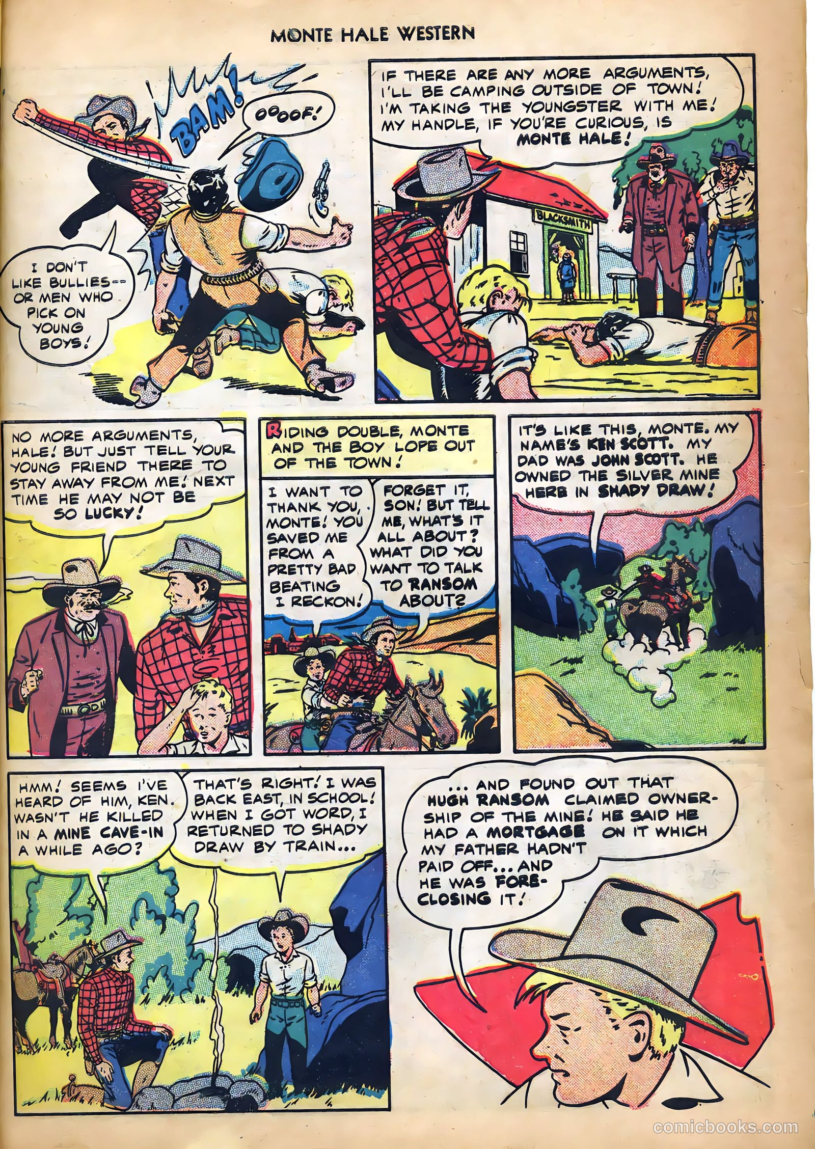 Monte Hale Western #44 (1950) — page 22 of 53