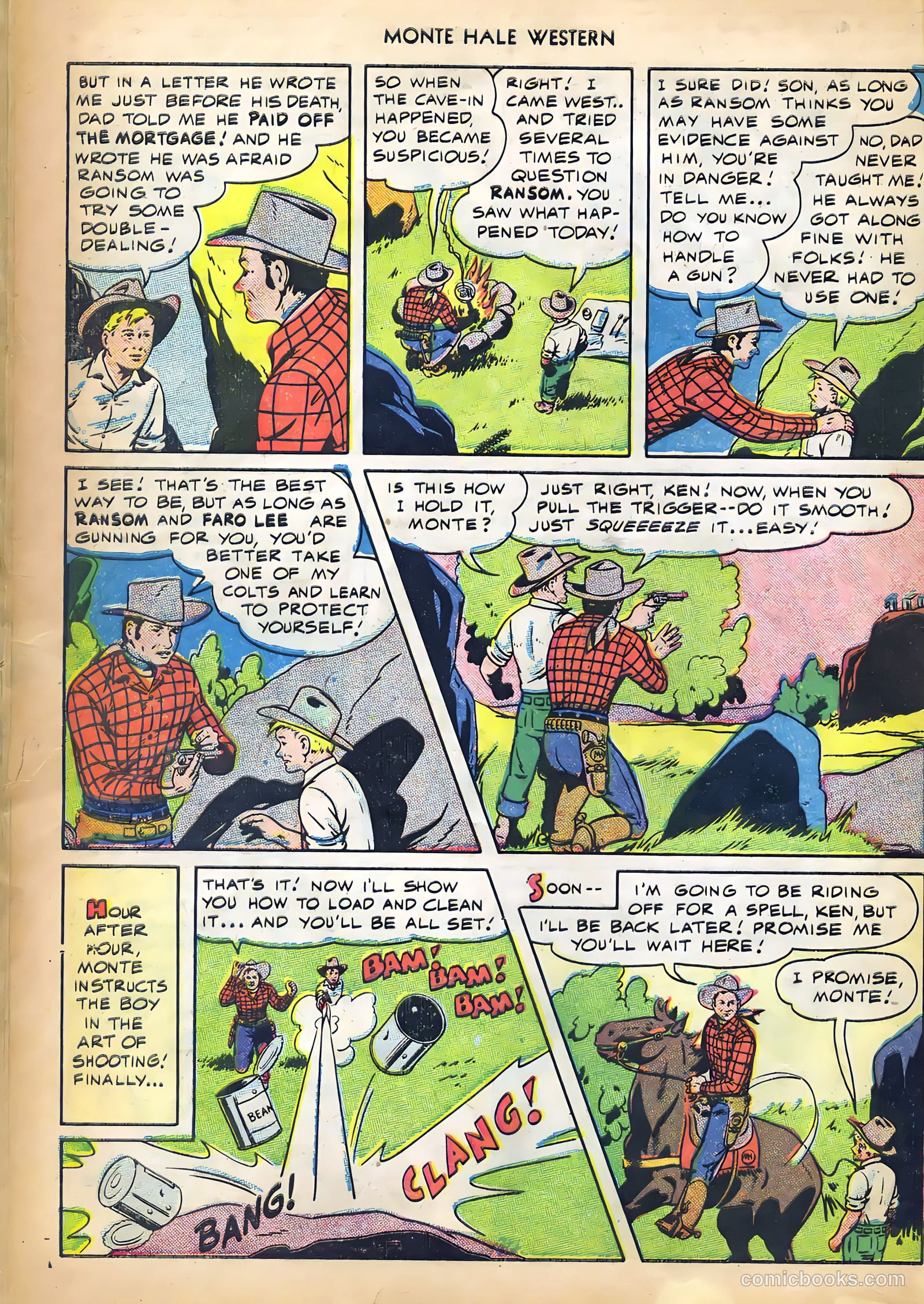Monte Hale Western #44 (1950) — page 23 of 53