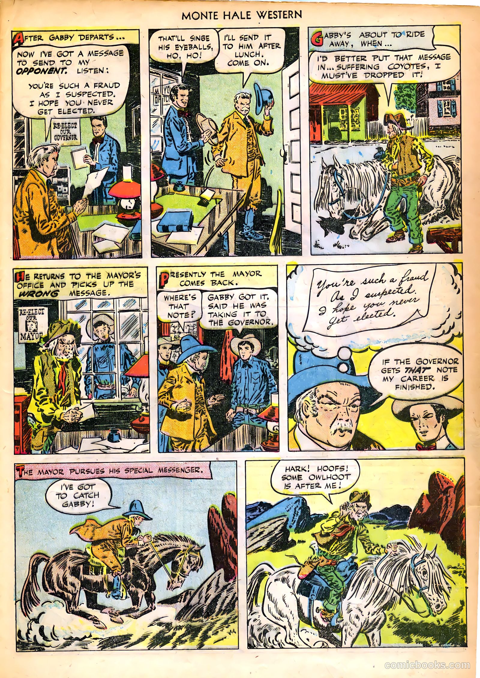 Monte Hale Western #44 (1950) — page 38 of 53