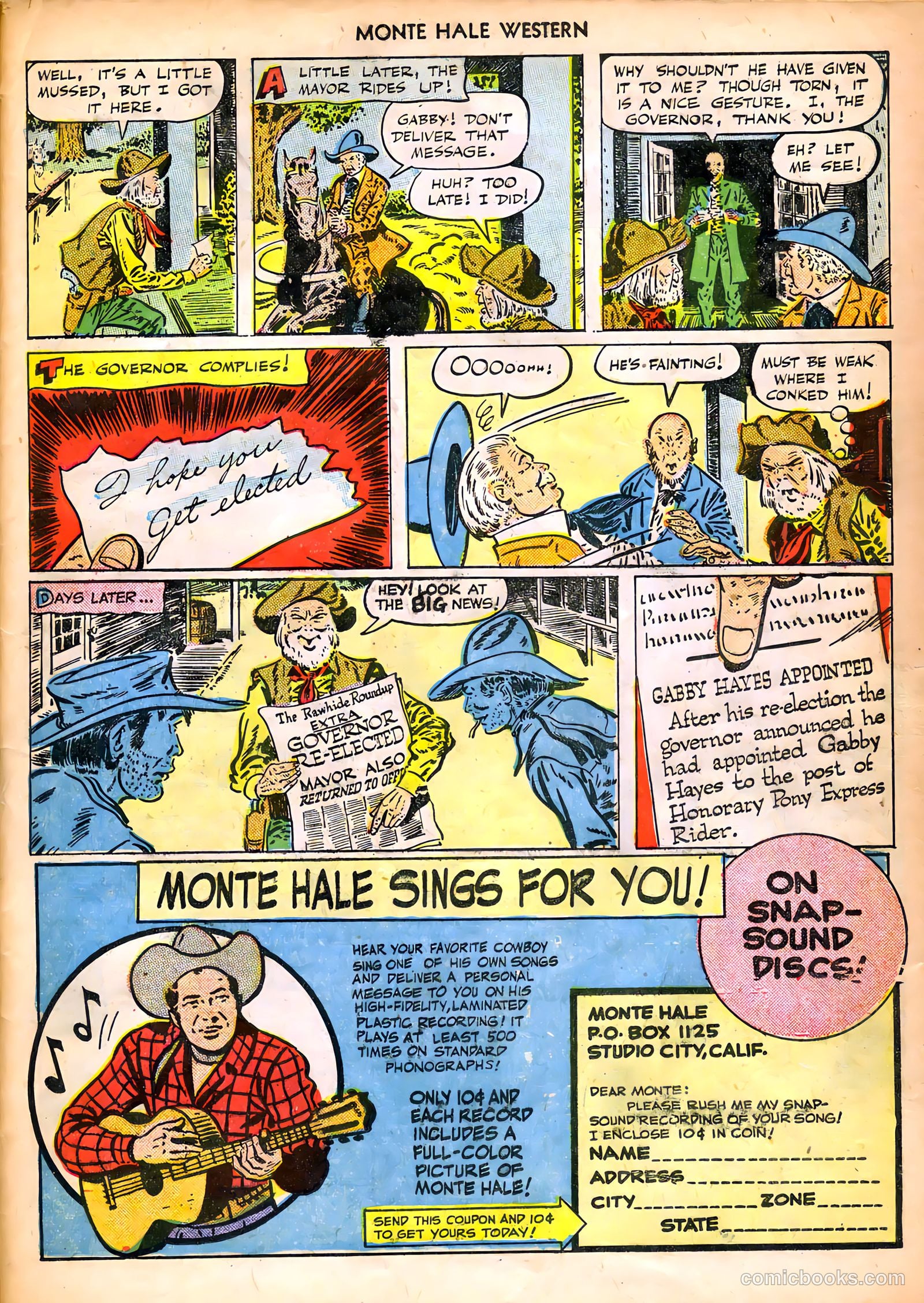 Monte Hale Western #44 (1950) — page 40 of 53