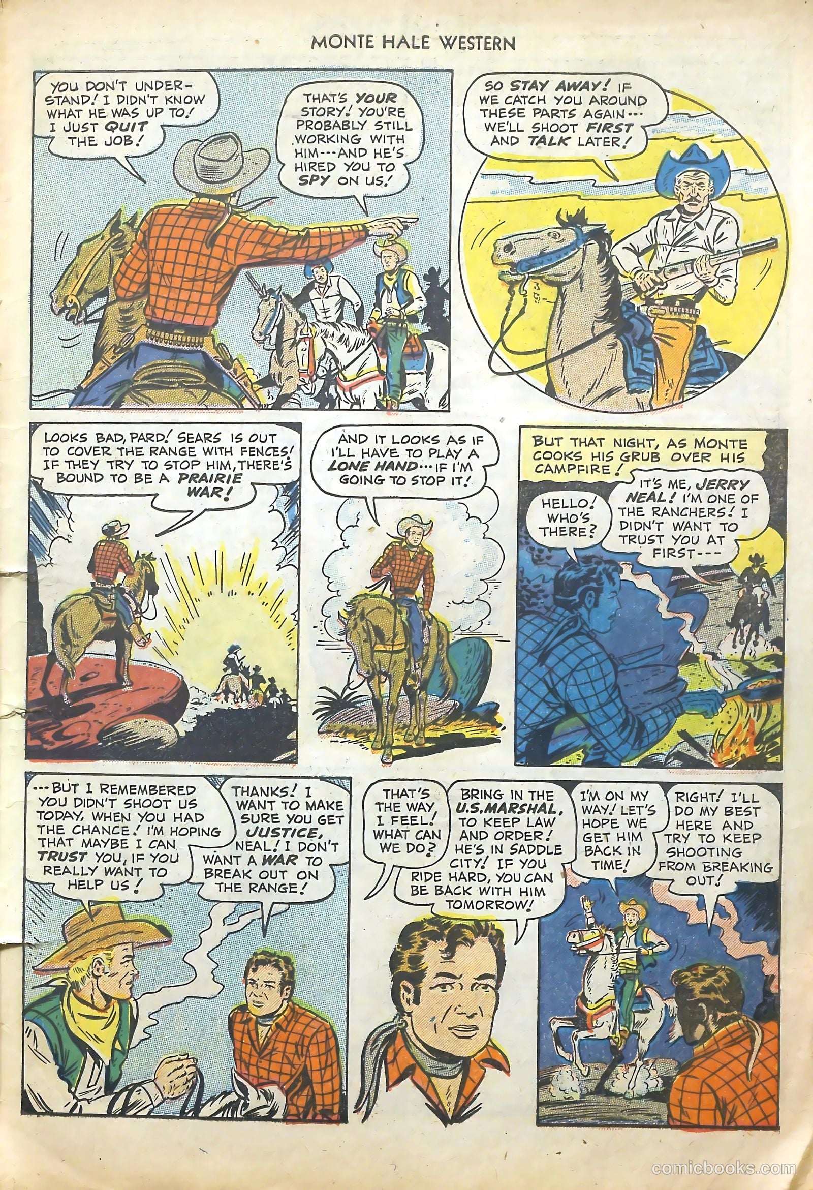Monte Hale Western #45 (1950) — page 8 of 37