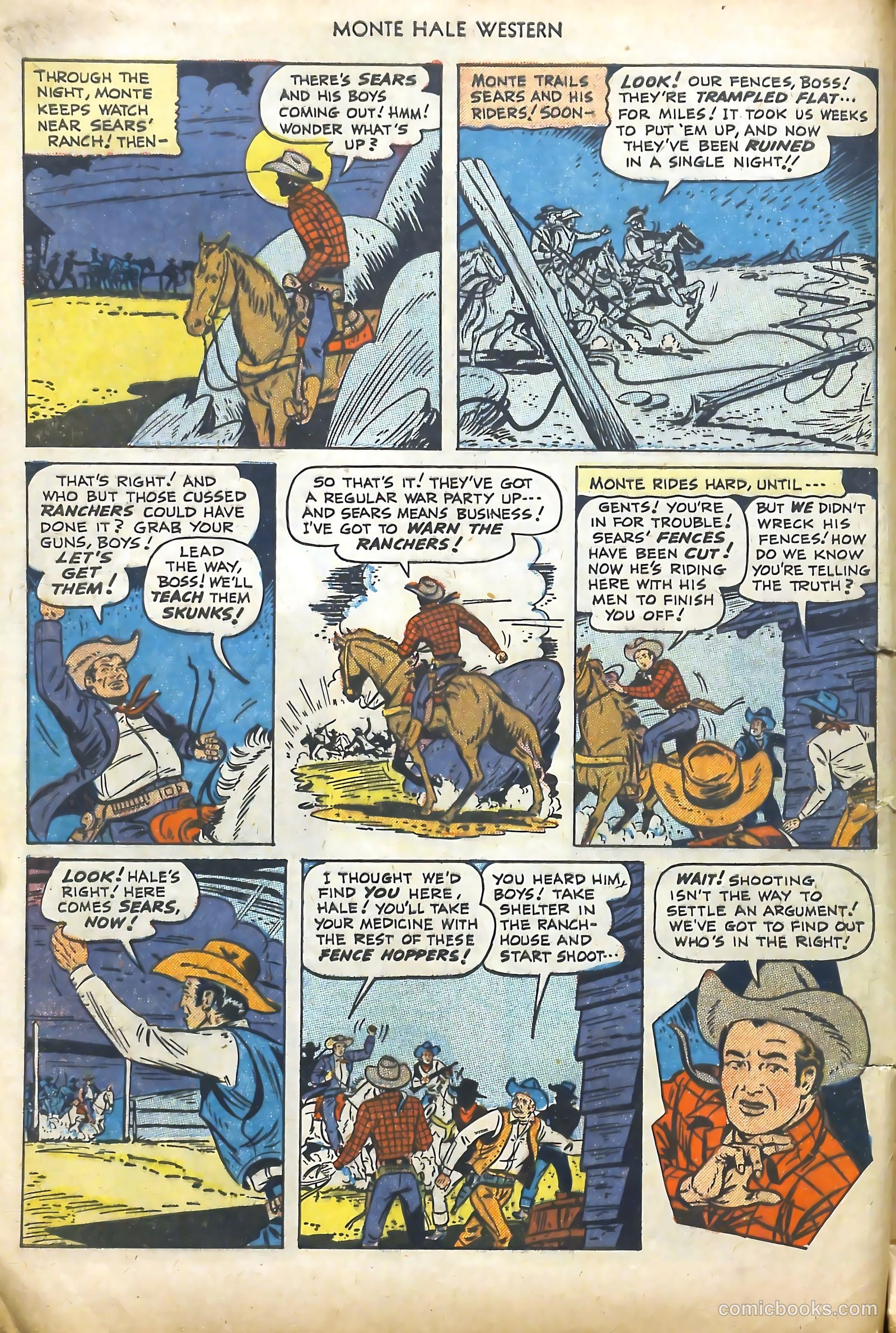 Monte Hale Western #45 (1950) — page 9 of 37