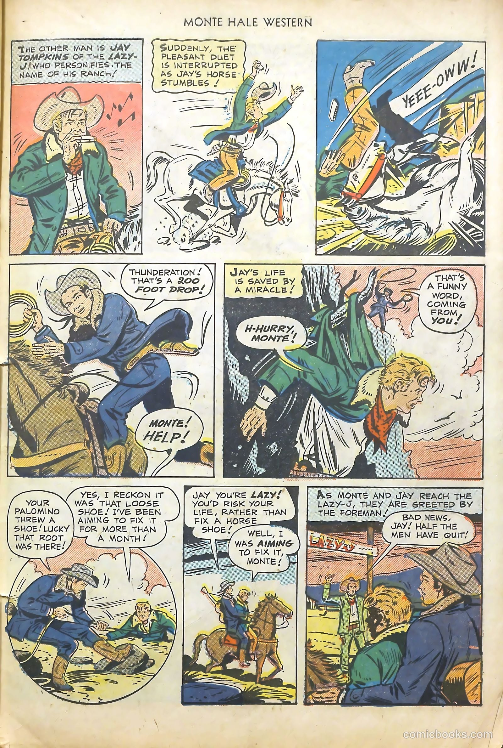 Monte Hale Western #45 (1950) — page 28 of 37