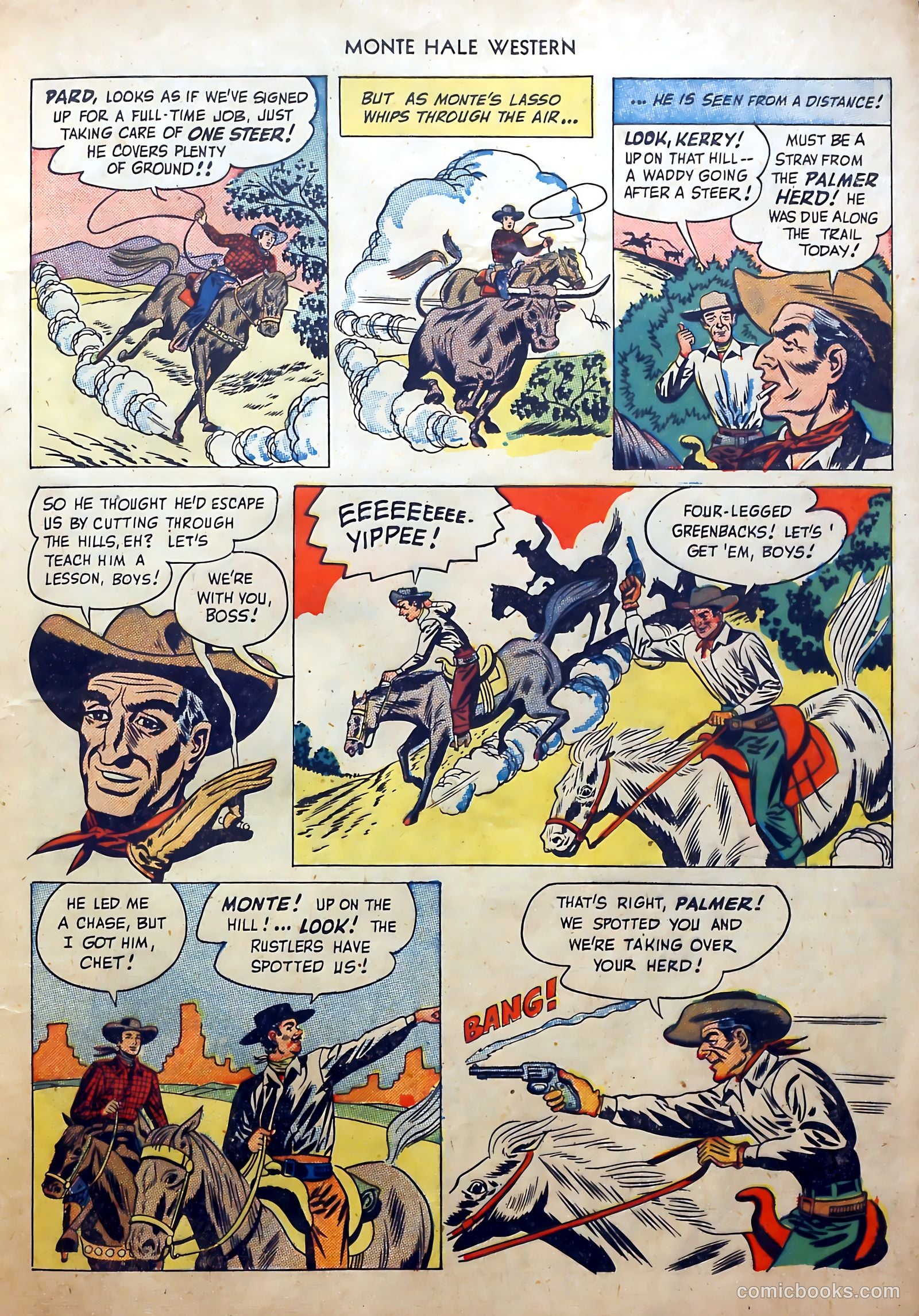 Monte Hale Western #46 (1950) — page 21 of 52