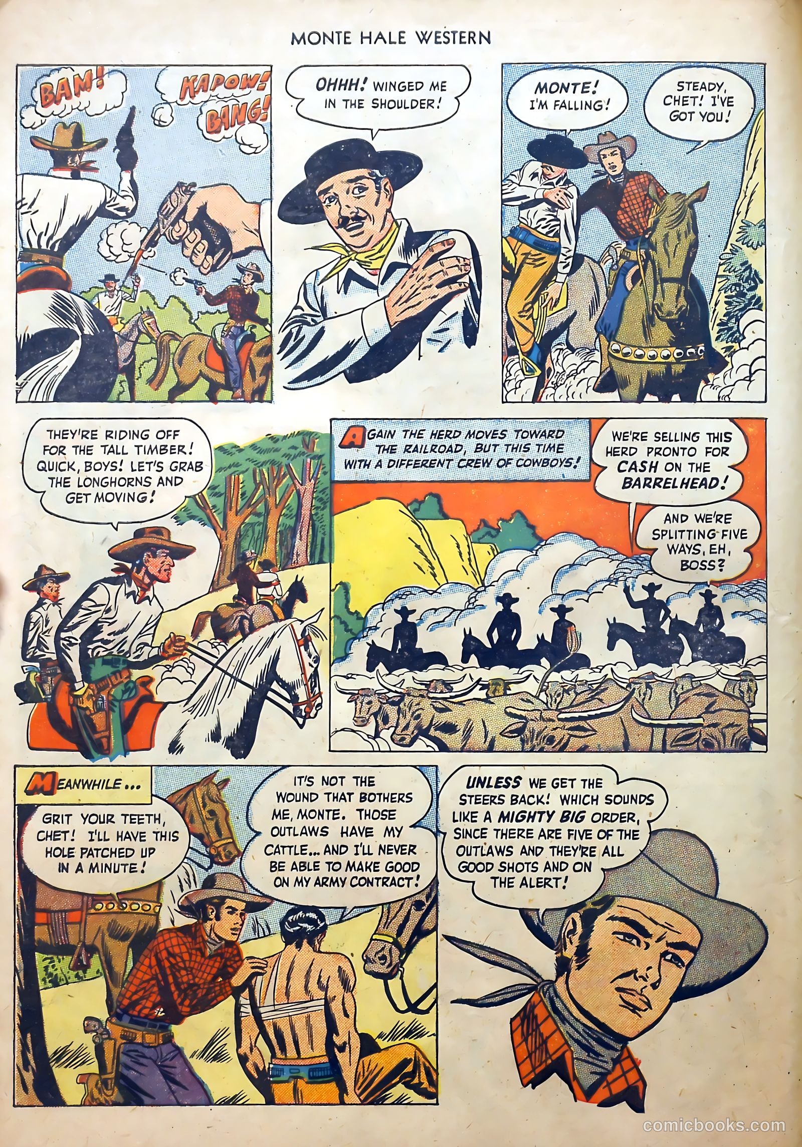Monte Hale Western #46 (1950) — page 22 of 52