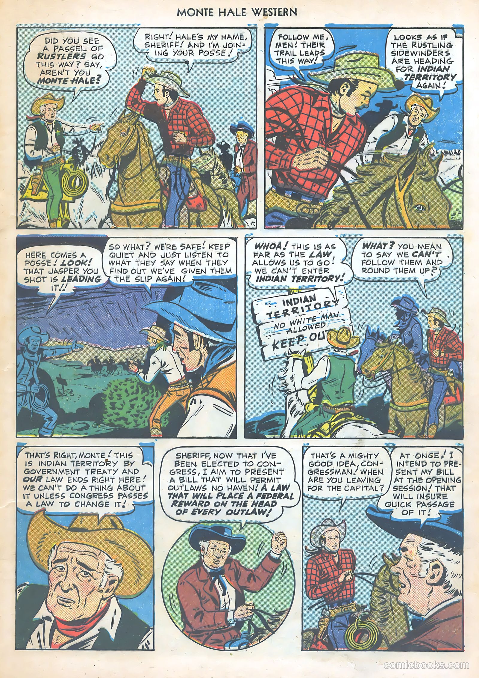 Monte Hale Western #47 (1950) — page 5 of 52