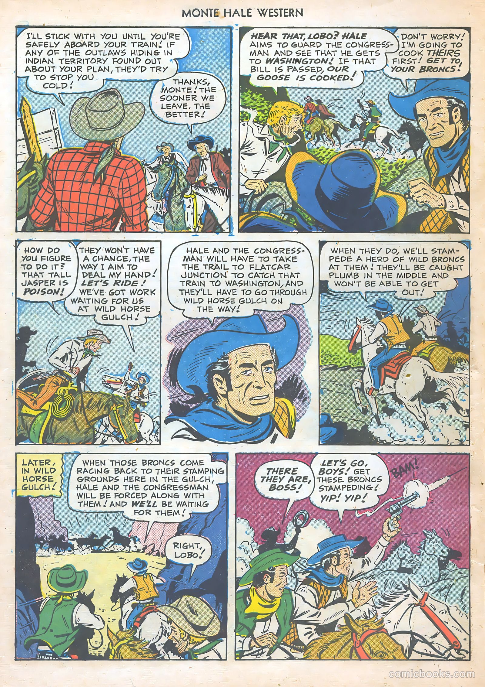 Monte Hale Western #47 (1950) — page 6 of 52