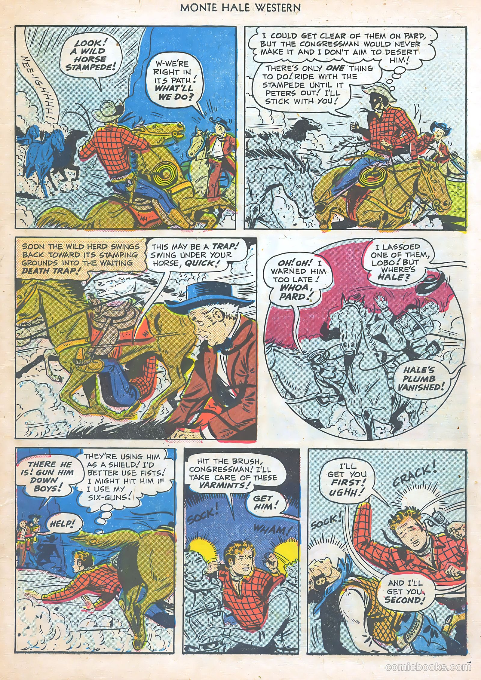 Monte Hale Western #47 (1950) — page 7 of 52