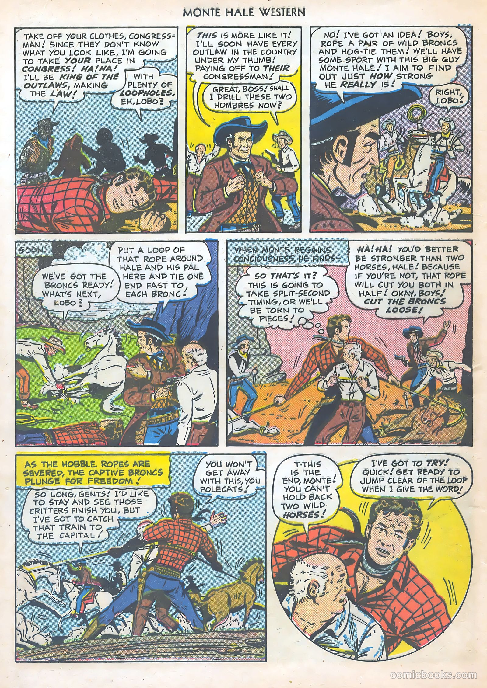 Monte Hale Western #47 (1950) — page 8 of 52