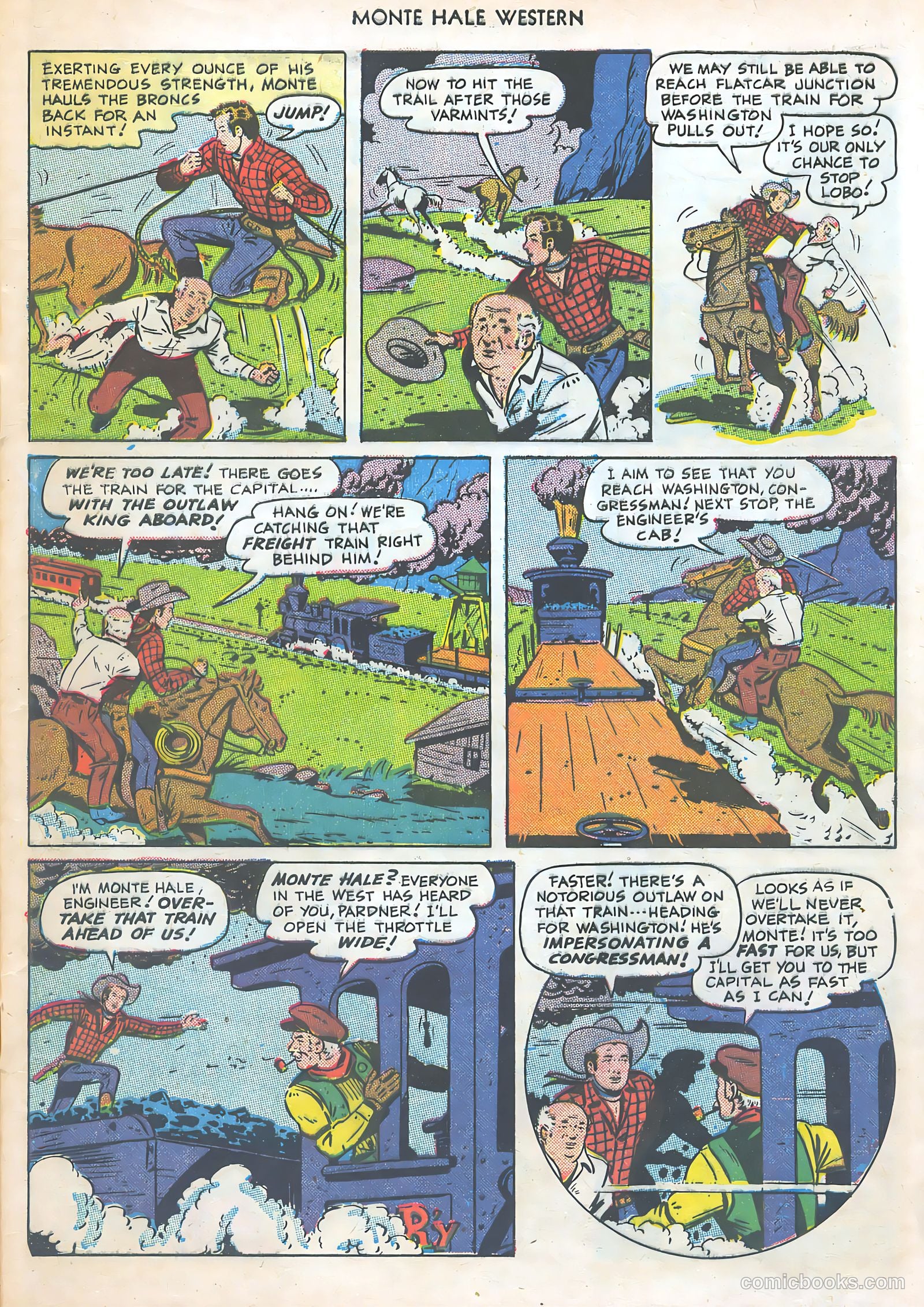 Monte Hale Western #47 (1950) — page 9 of 52