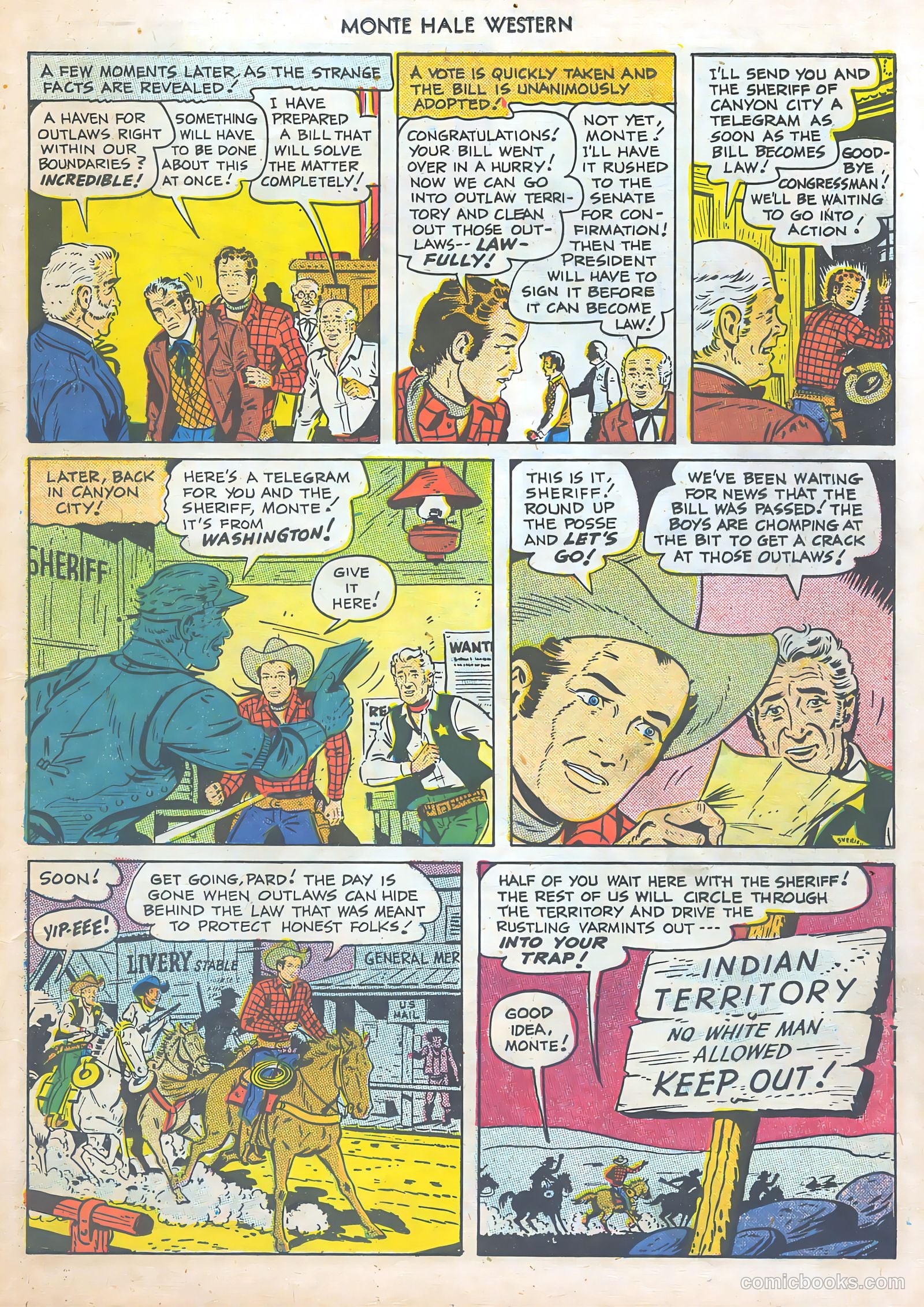 Monte Hale Western #47 (1950) — page 11 of 52