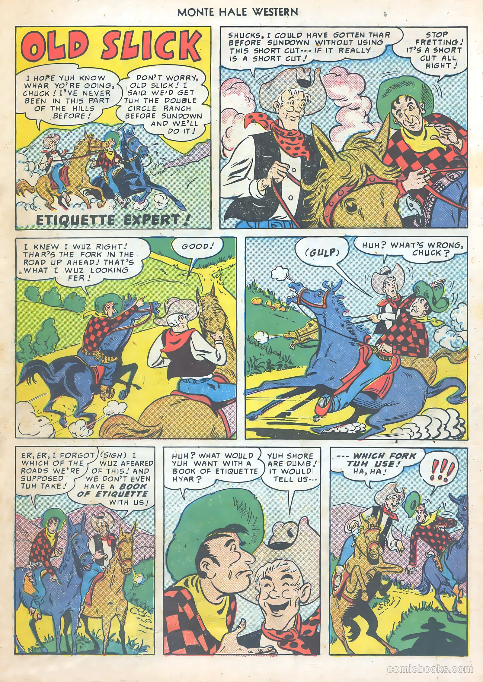 Monte Hale Western #47 (1950) — page 25 of 52