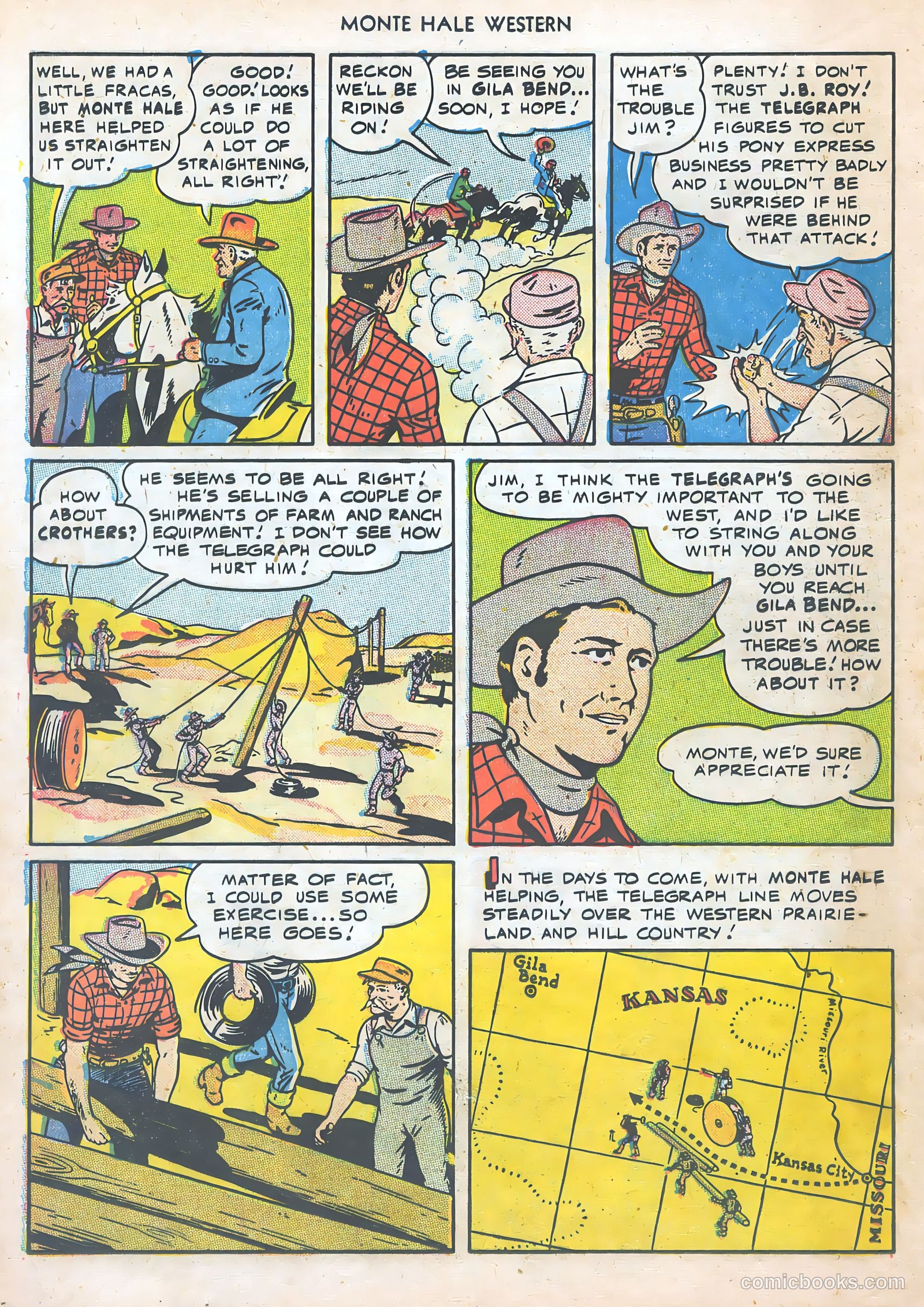 Monte Hale Western #47 (1950) — page 28 of 52