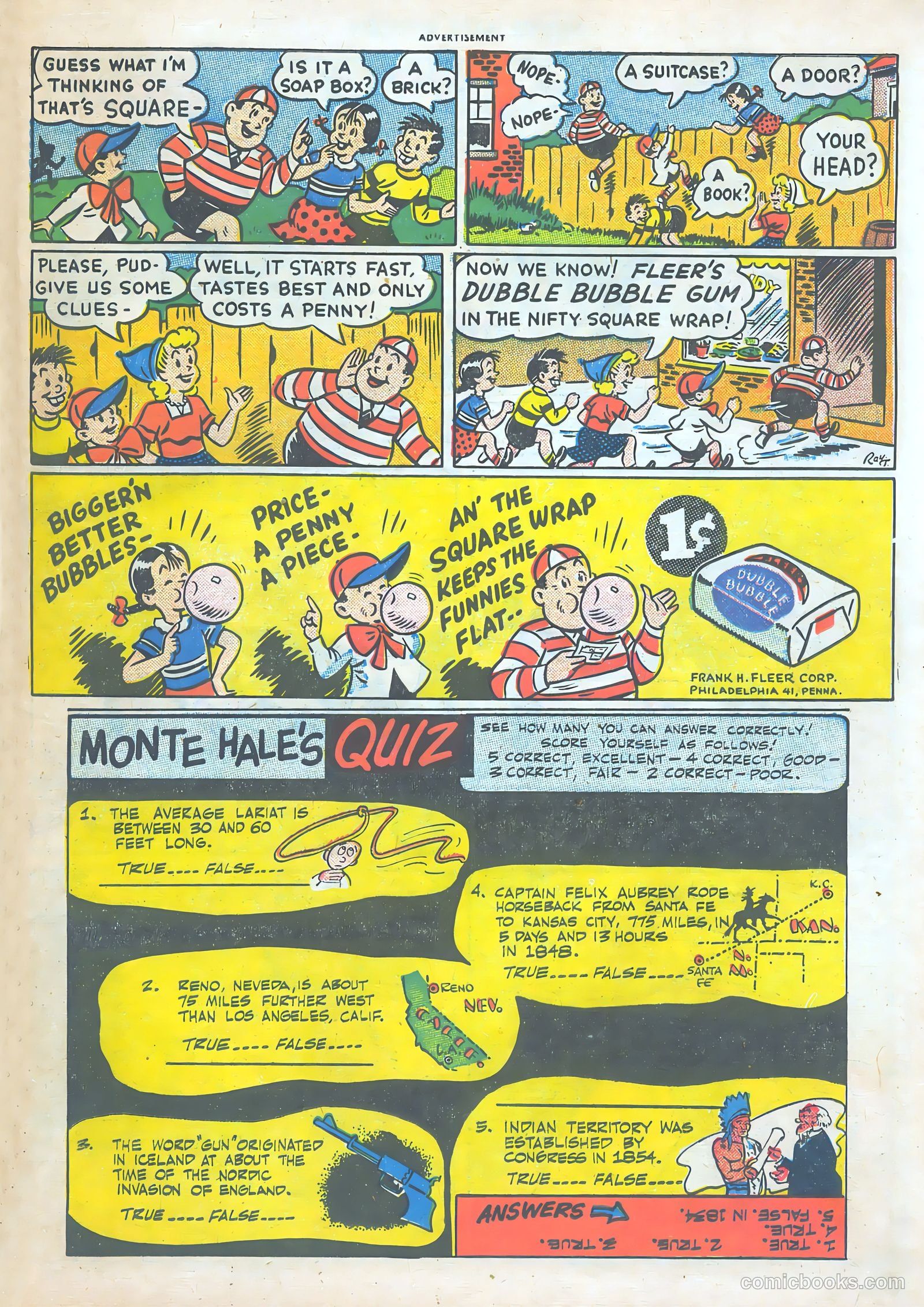 Monte Hale Western #47 (1950) — page 35 of 52