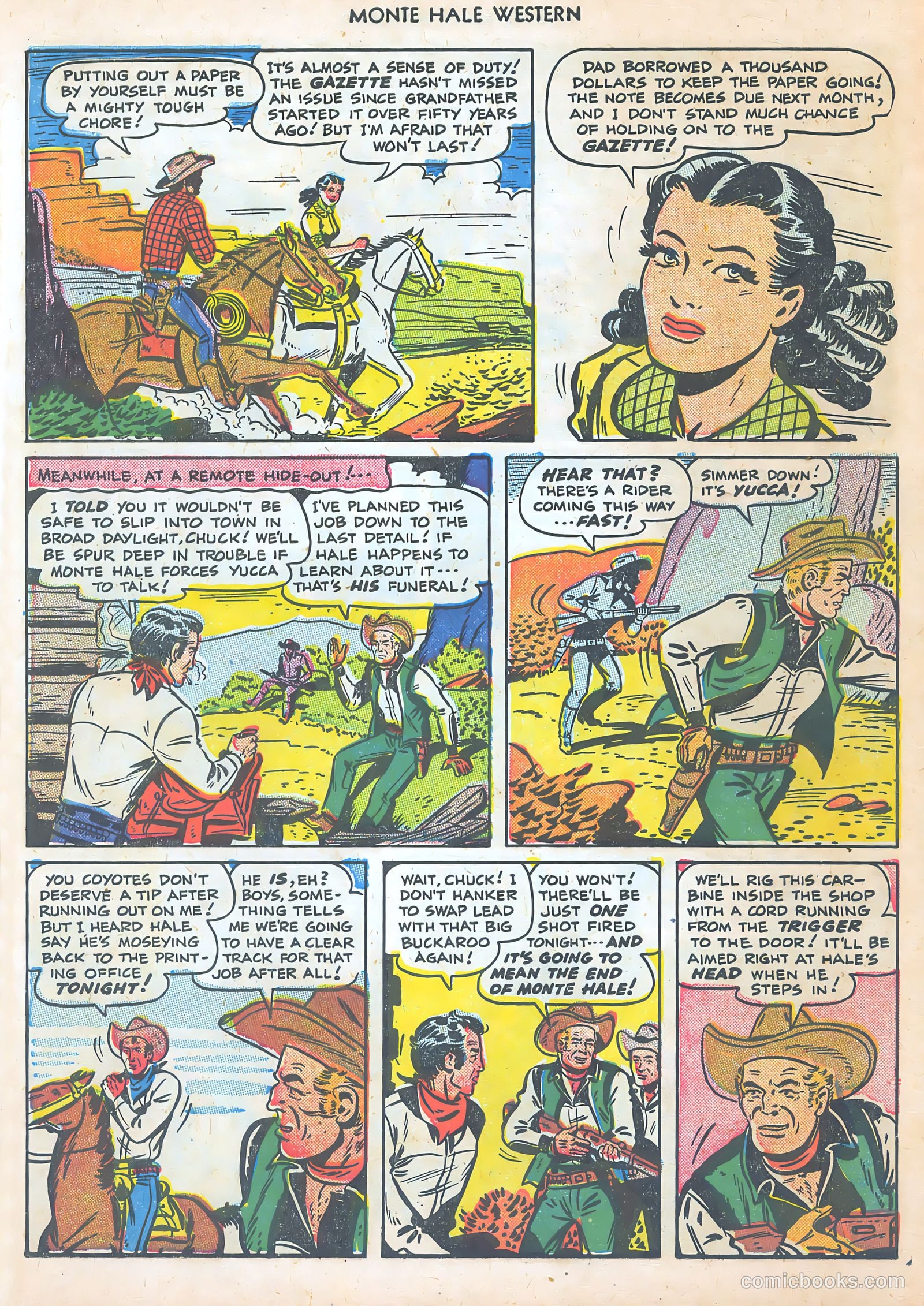 Monte Hale Western #48 (1950) — page 7 of 52