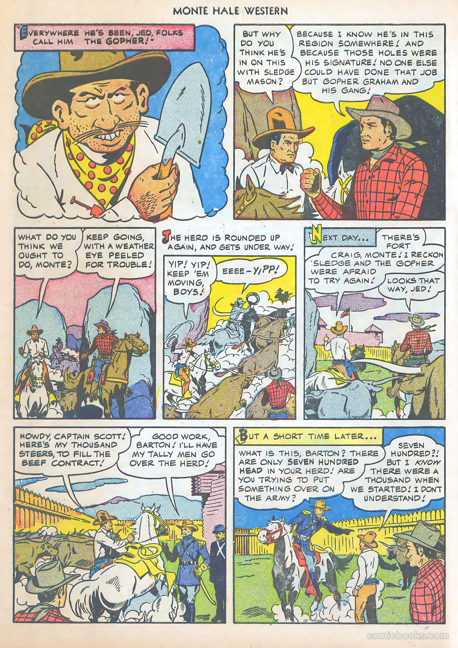 Monte Hale Western #48 (1950) — page 22 of 52
