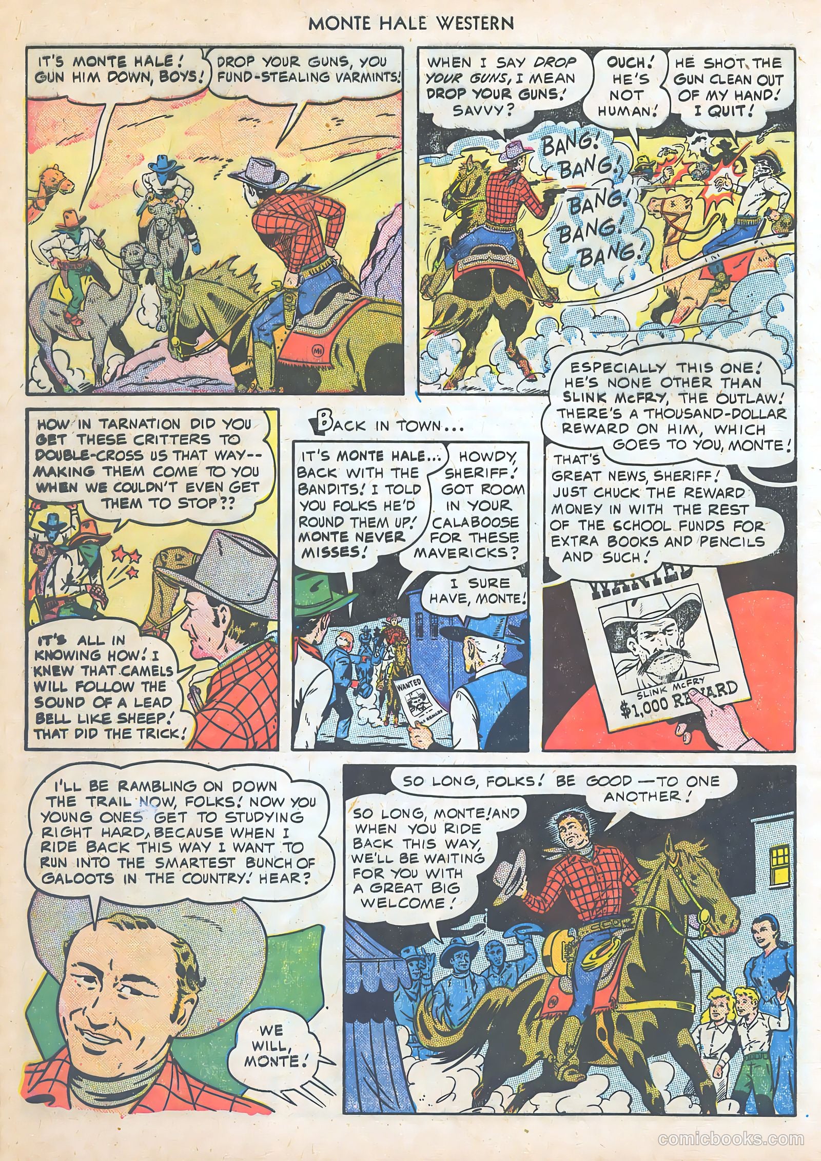 Monte Hale Western #48 (1950) — page 32 of 52