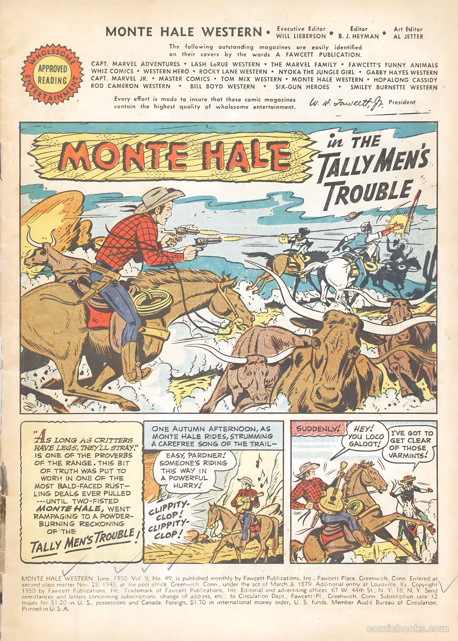 Monte Hale Western #49 (1950) — page 3 of 36