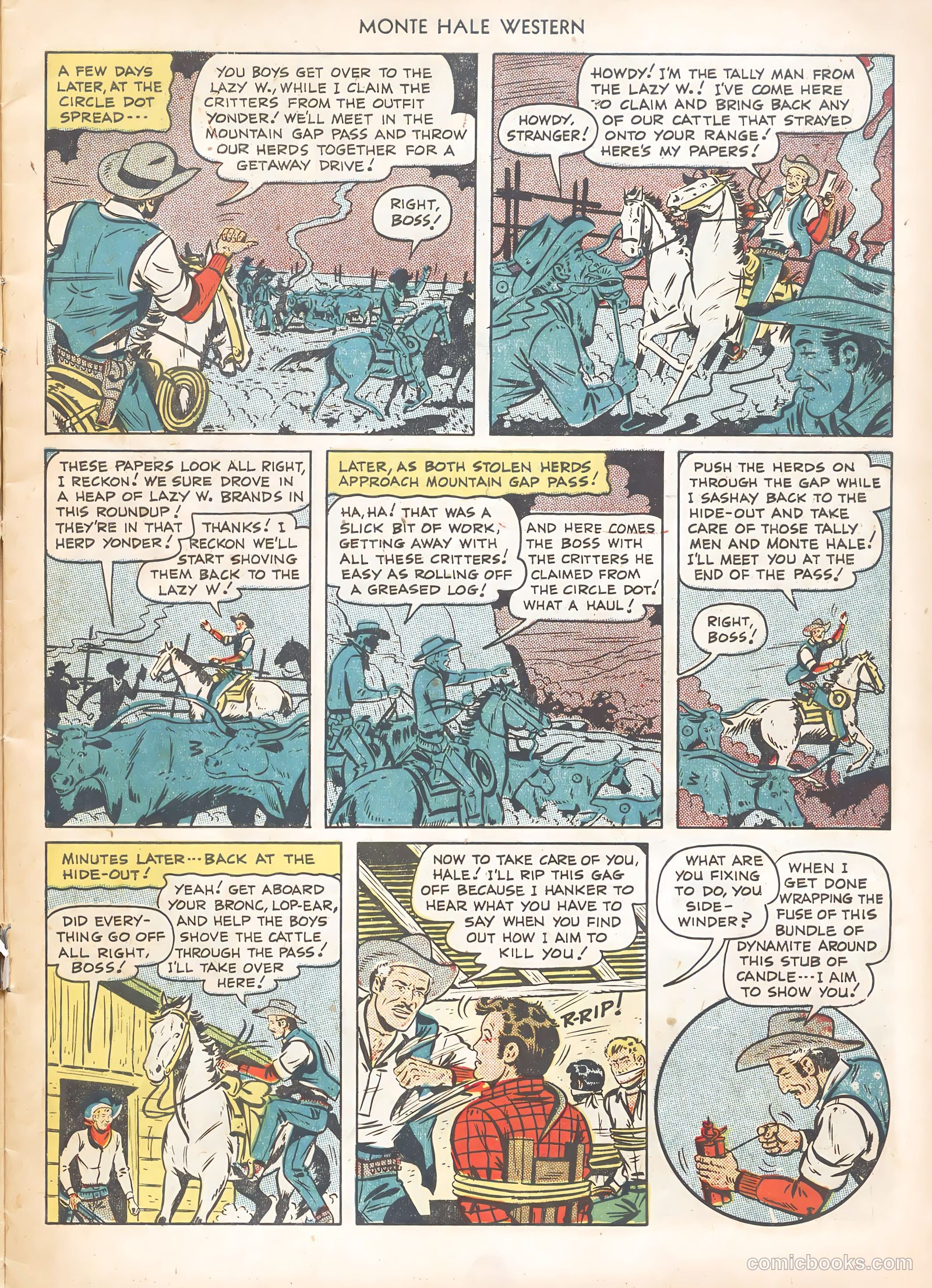Monte Hale Western #49 (1950) — page 7 of 36