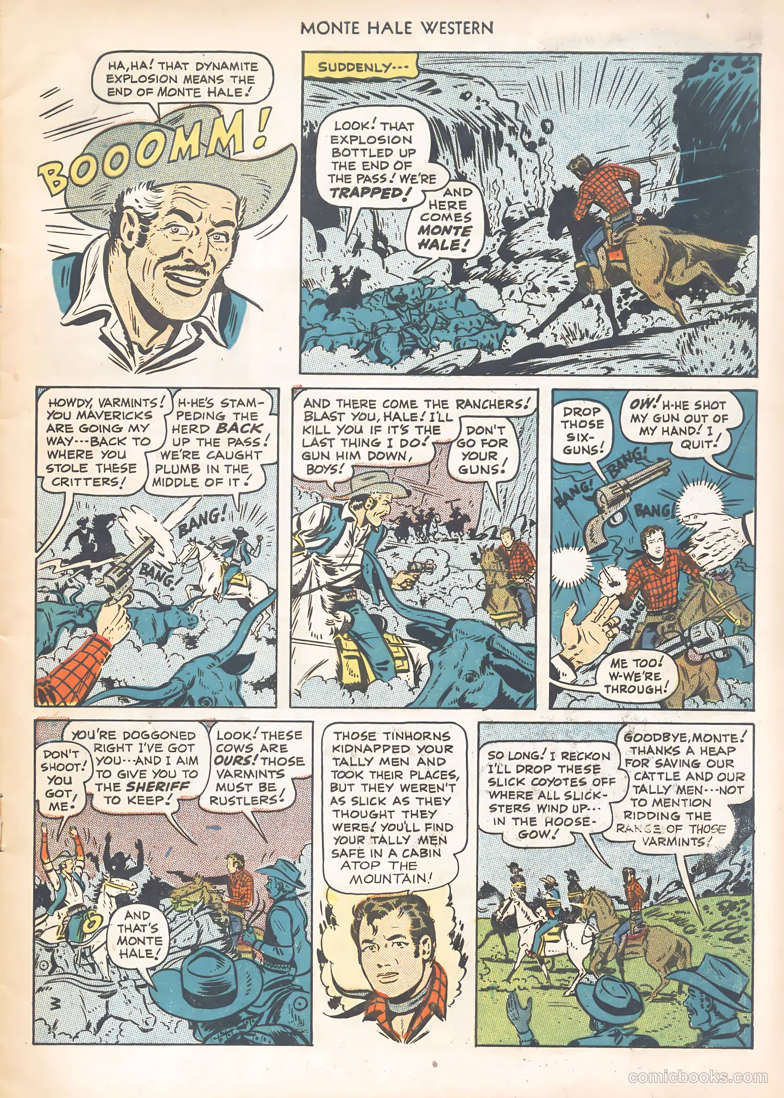 Monte Hale Western #49 (1950) — page 9 of 36