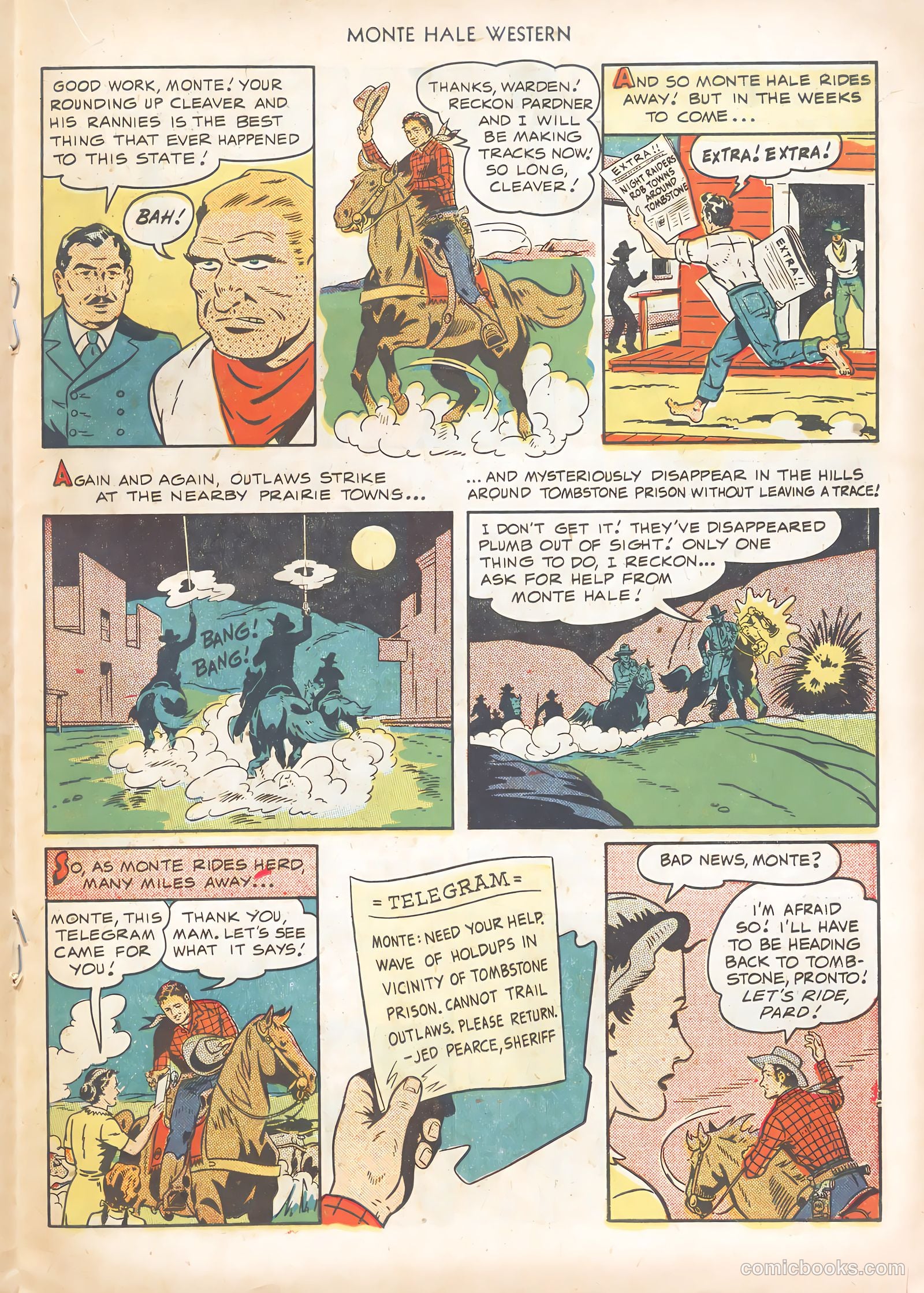 Monte Hale Western #49 (1950) — page 19 of 36