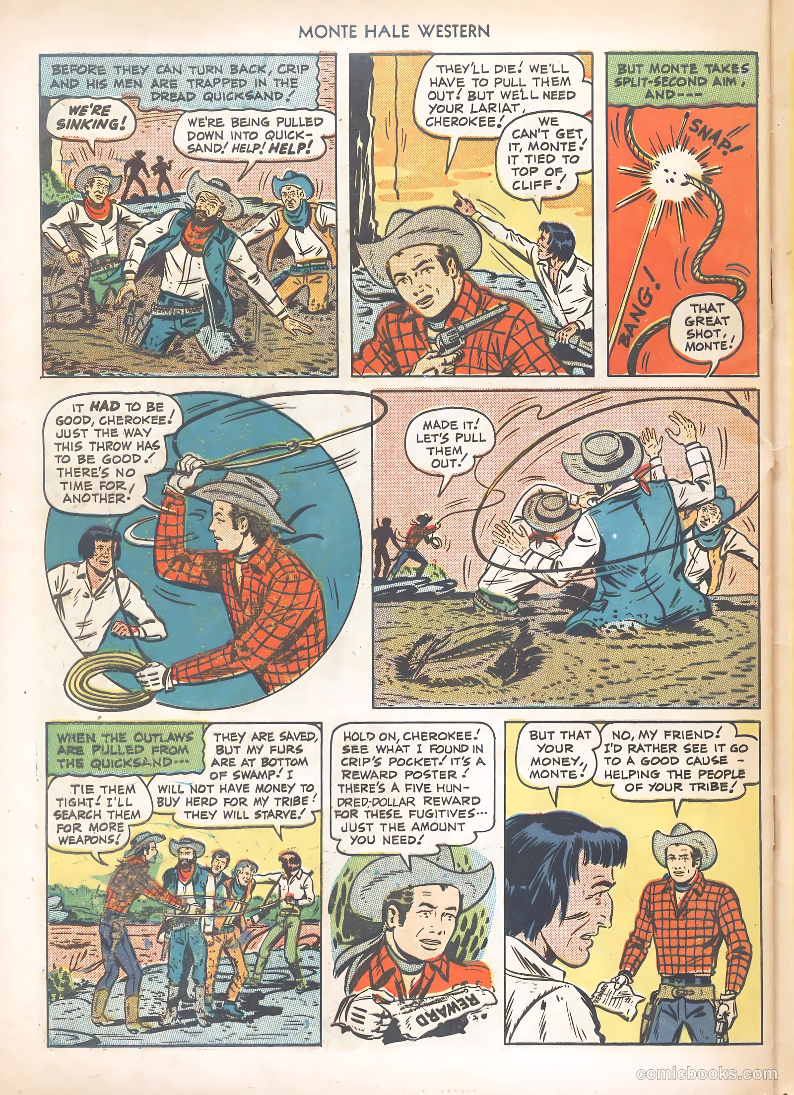 Monte Hale Western #49 (1950) — page 32 of 36