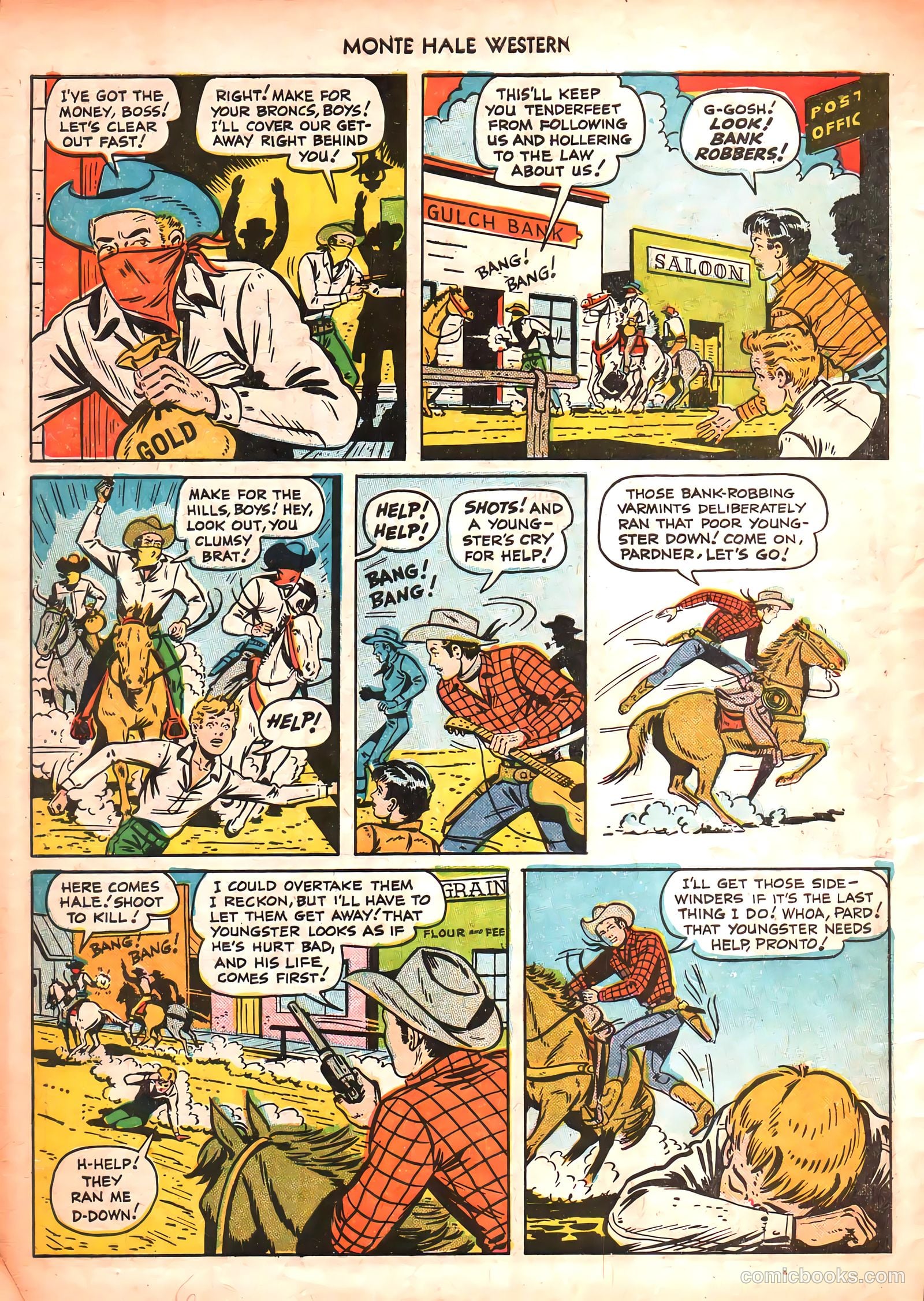 Monte Hale Western #50 (1951) — page 6 of 52