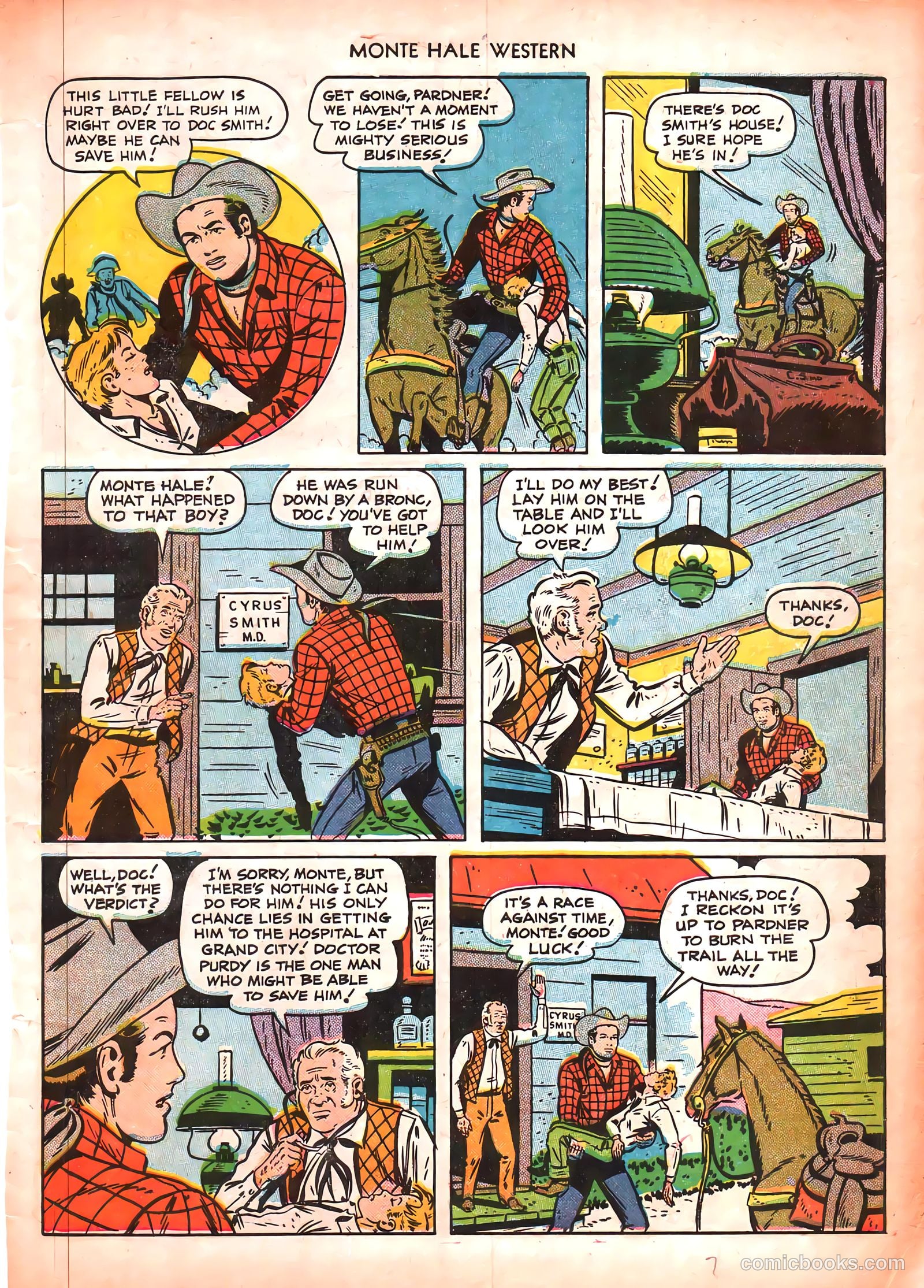 Monte Hale Western #50 (1951) — page 7 of 52