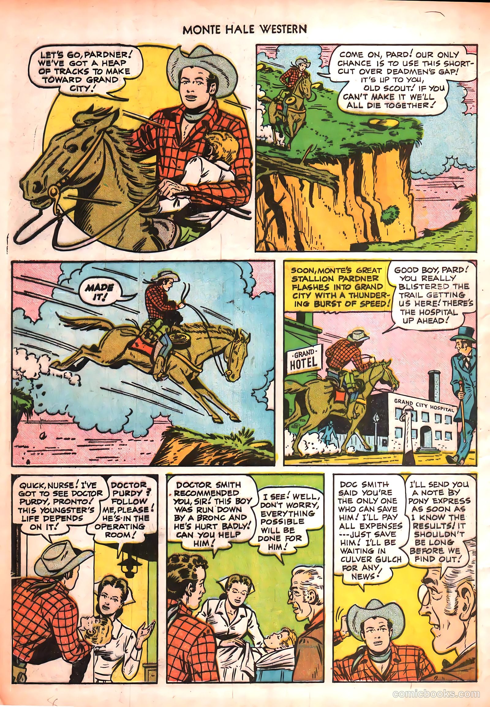 Monte Hale Western #50 (1951) — page 8 of 52