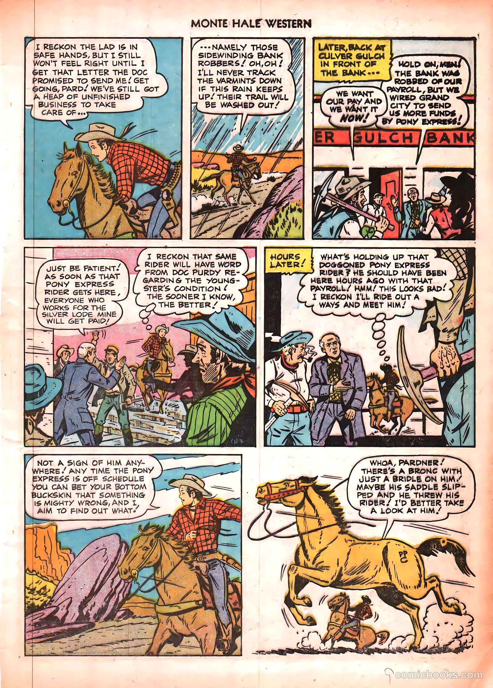 Monte Hale Western #50 (1951) — page 9 of 52