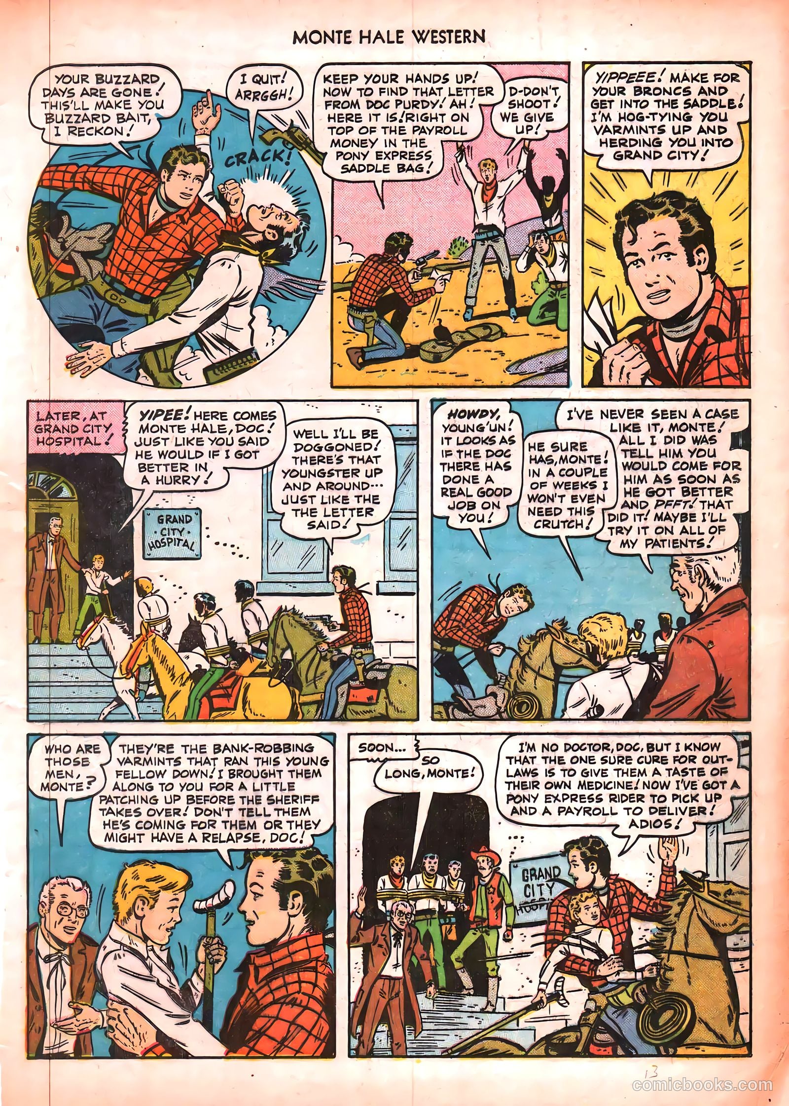 Monte Hale Western #50 (1951) — page 13 of 52