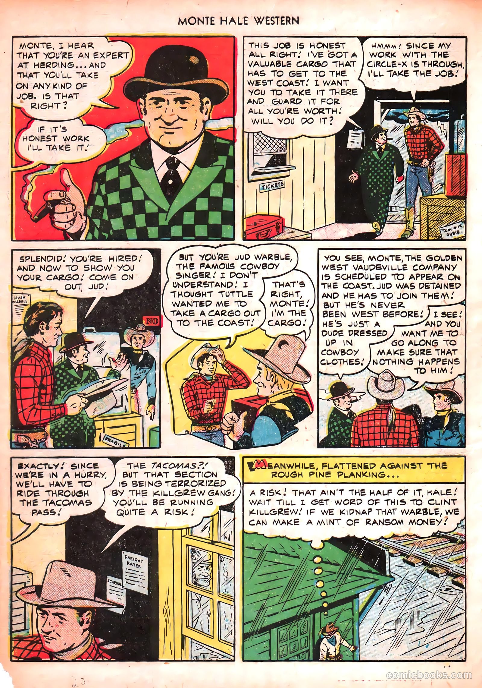 Monte Hale Western #50 (1951) — page 20 of 52