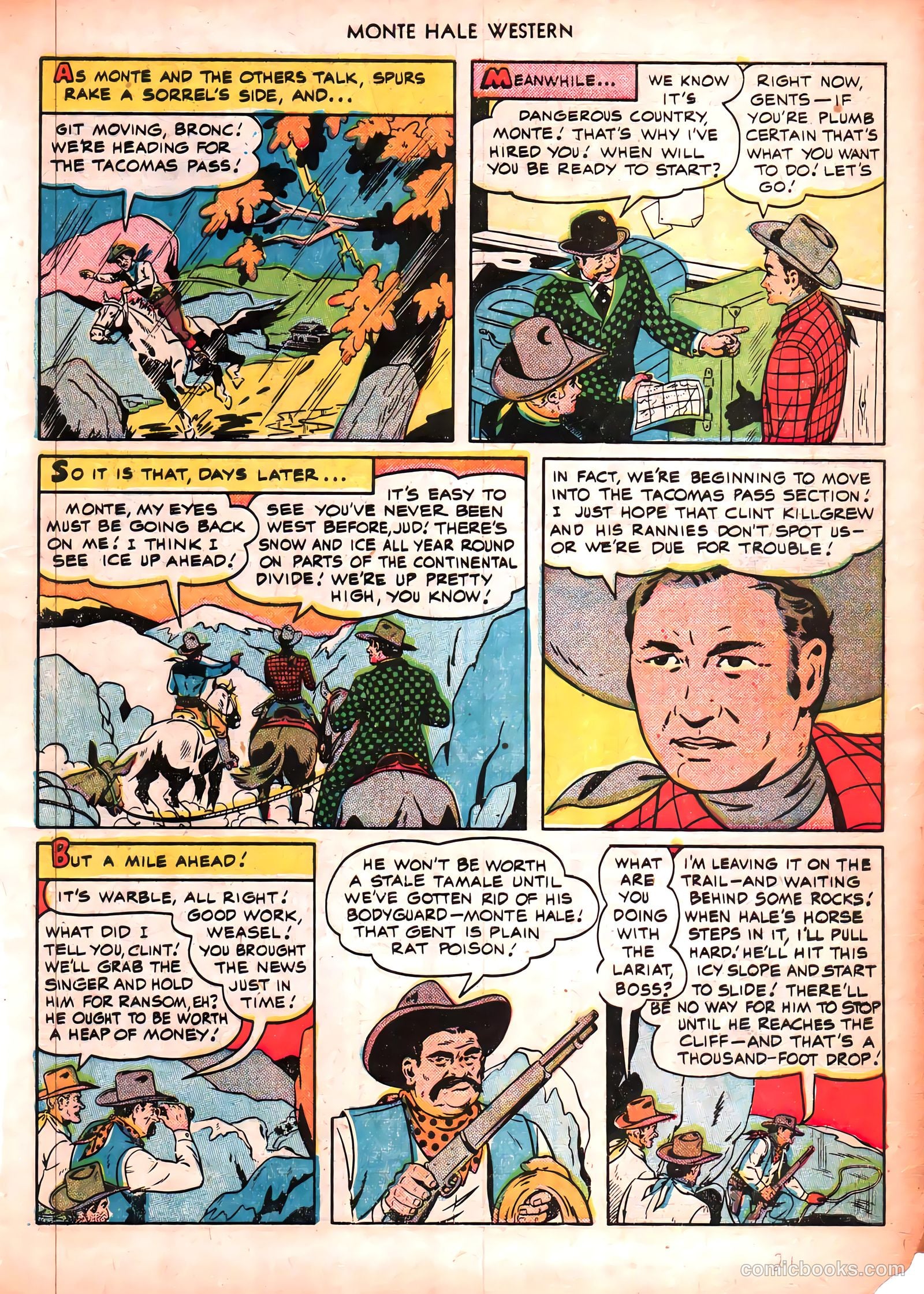 Monte Hale Western #50 (1951) — page 21 of 52