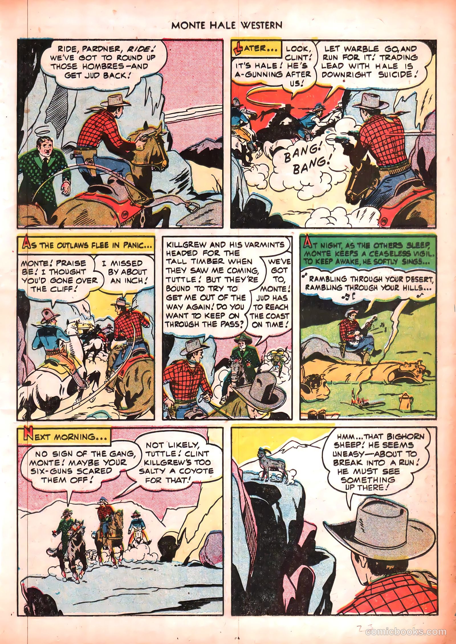 Monte Hale Western #50 (1951) — page 23 of 52