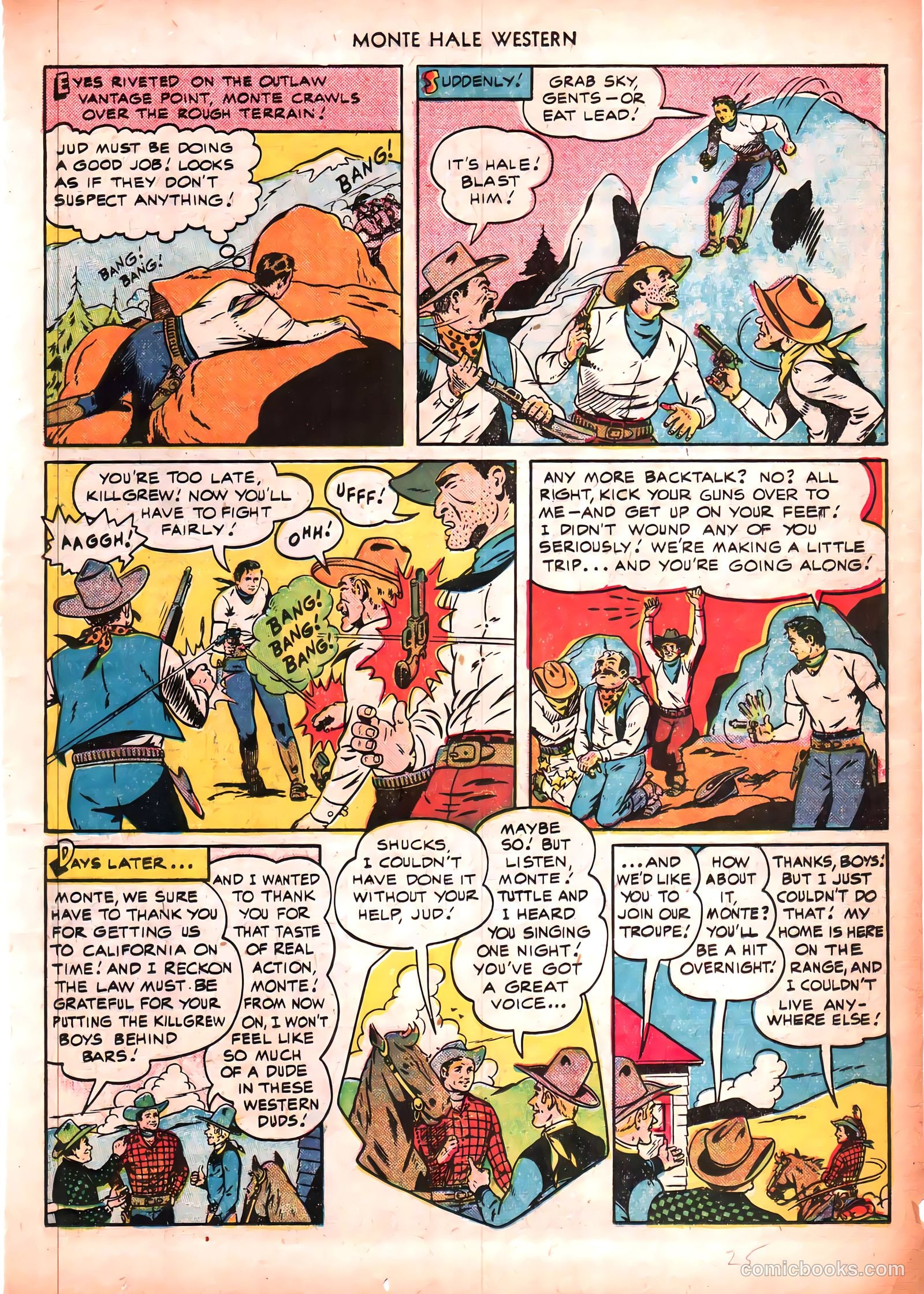 Monte Hale Western #50 (1951) — page 25 of 52