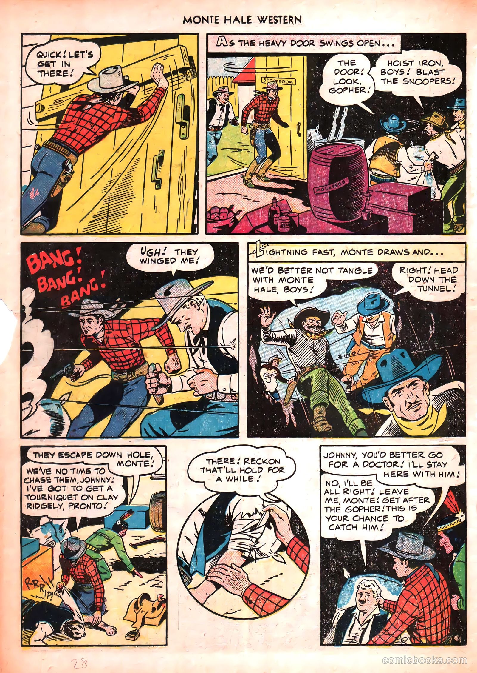Monte Hale Western #50 (1951) — page 28 of 52