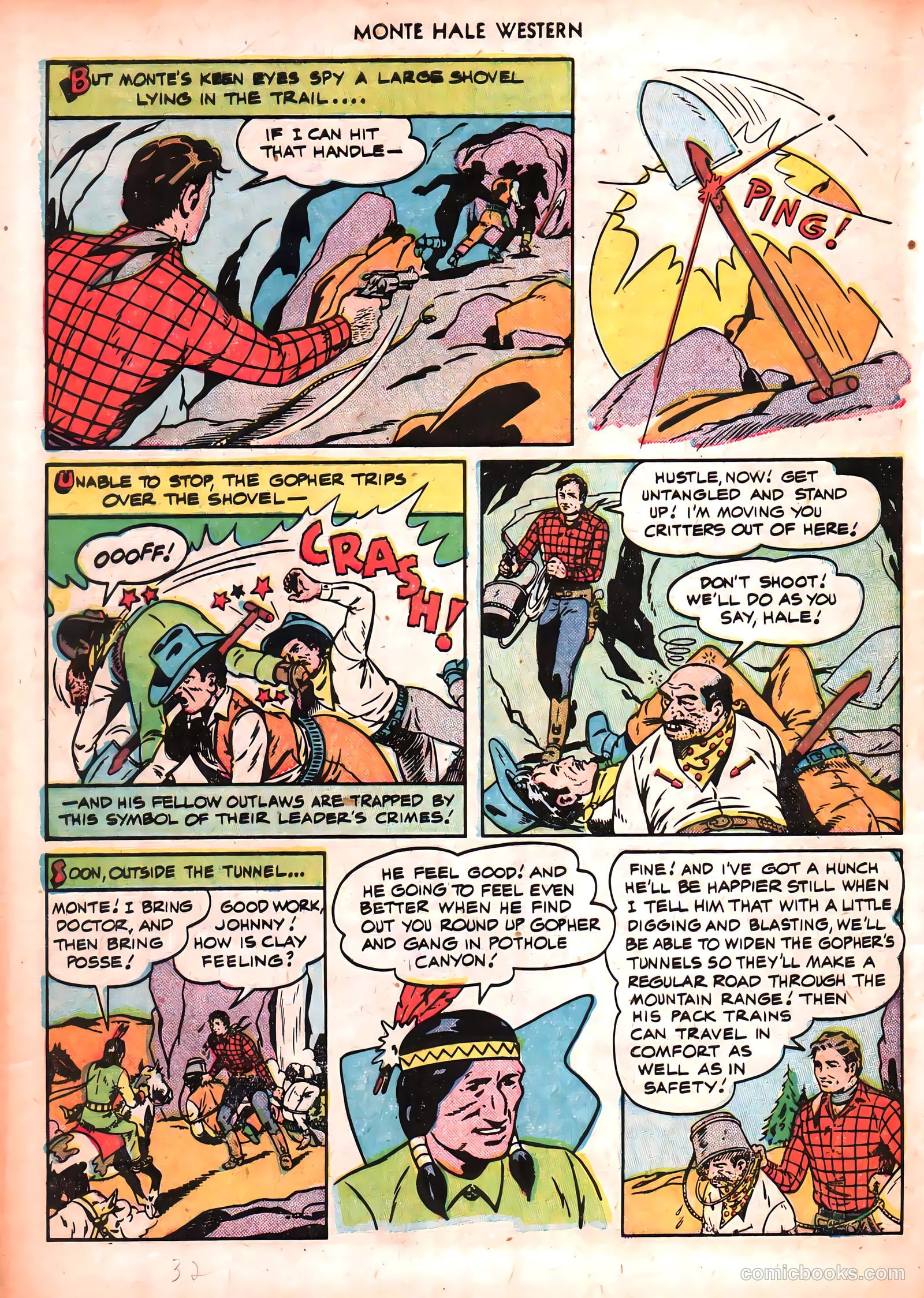Monte Hale Western #50 (1951) — page 32 of 52