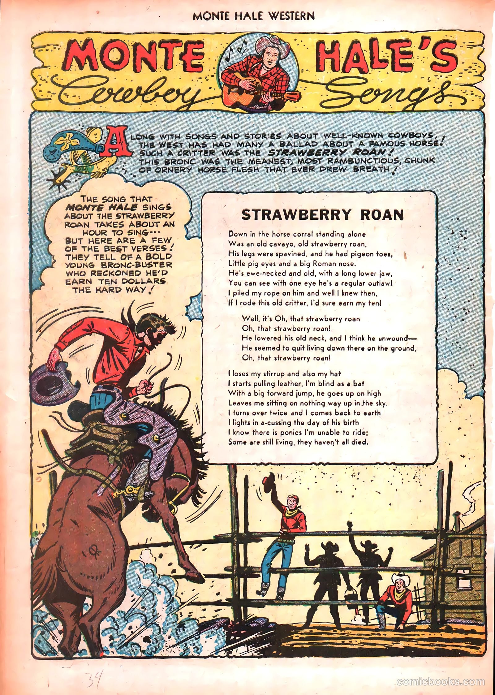 Monte Hale Western #50 (1951) — page 34 of 52