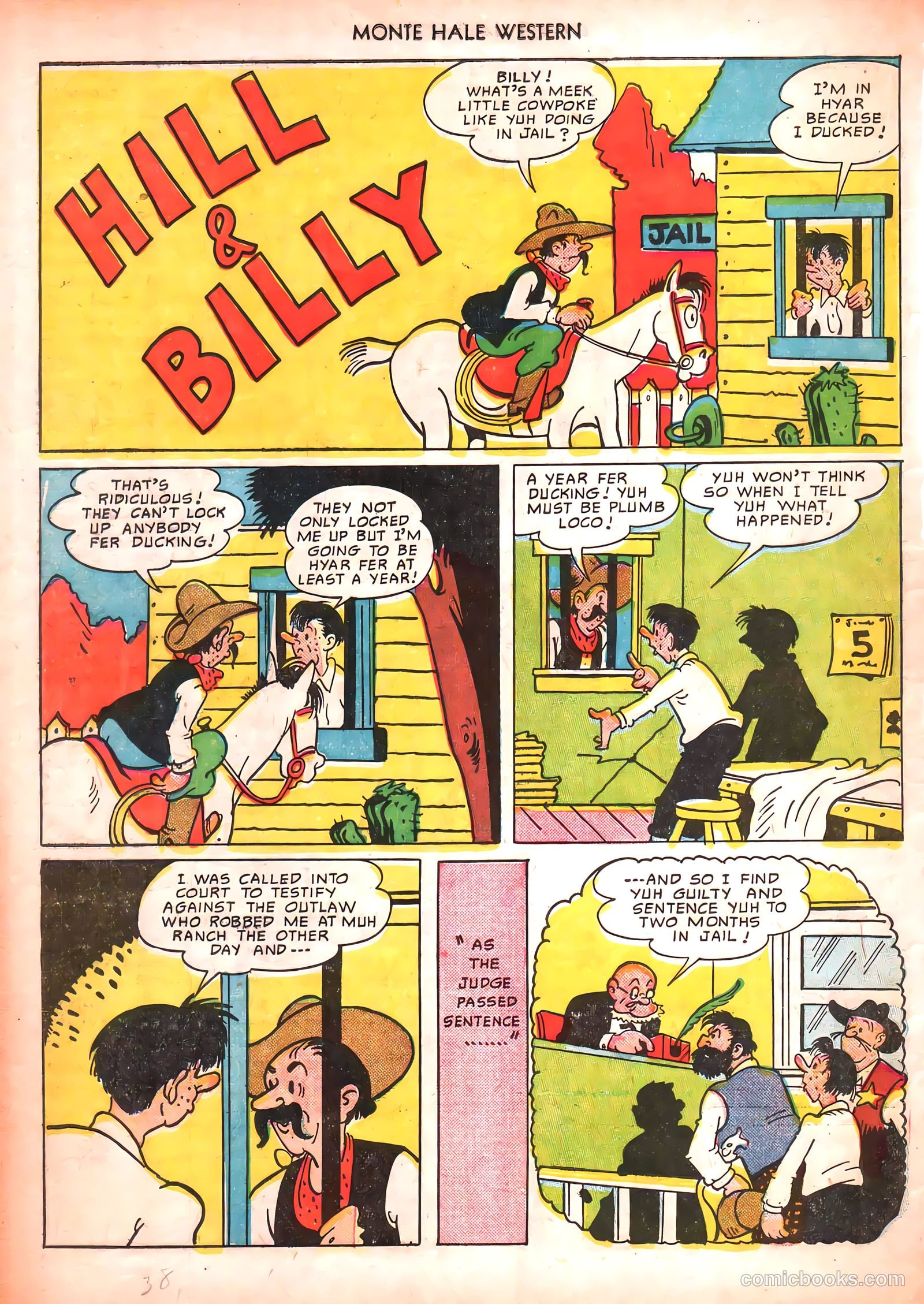 Monte Hale Western #50 (1951) — page 38 of 52