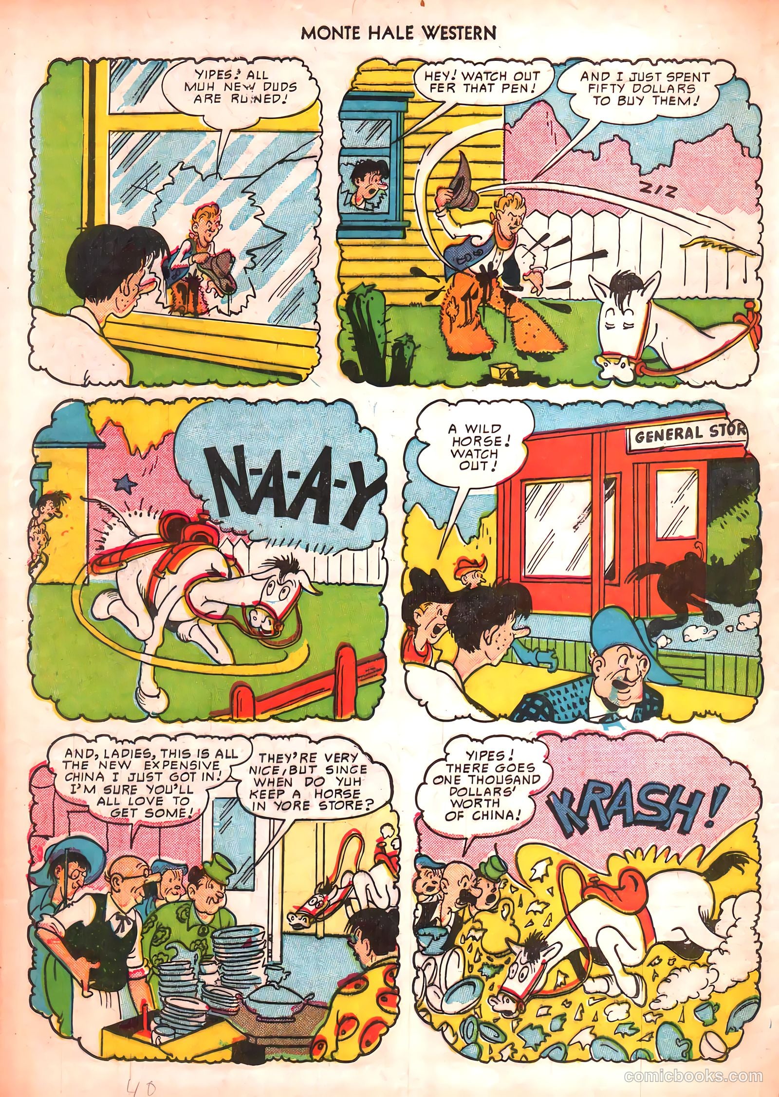 Monte Hale Western #50 (1951) — page 40 of 52