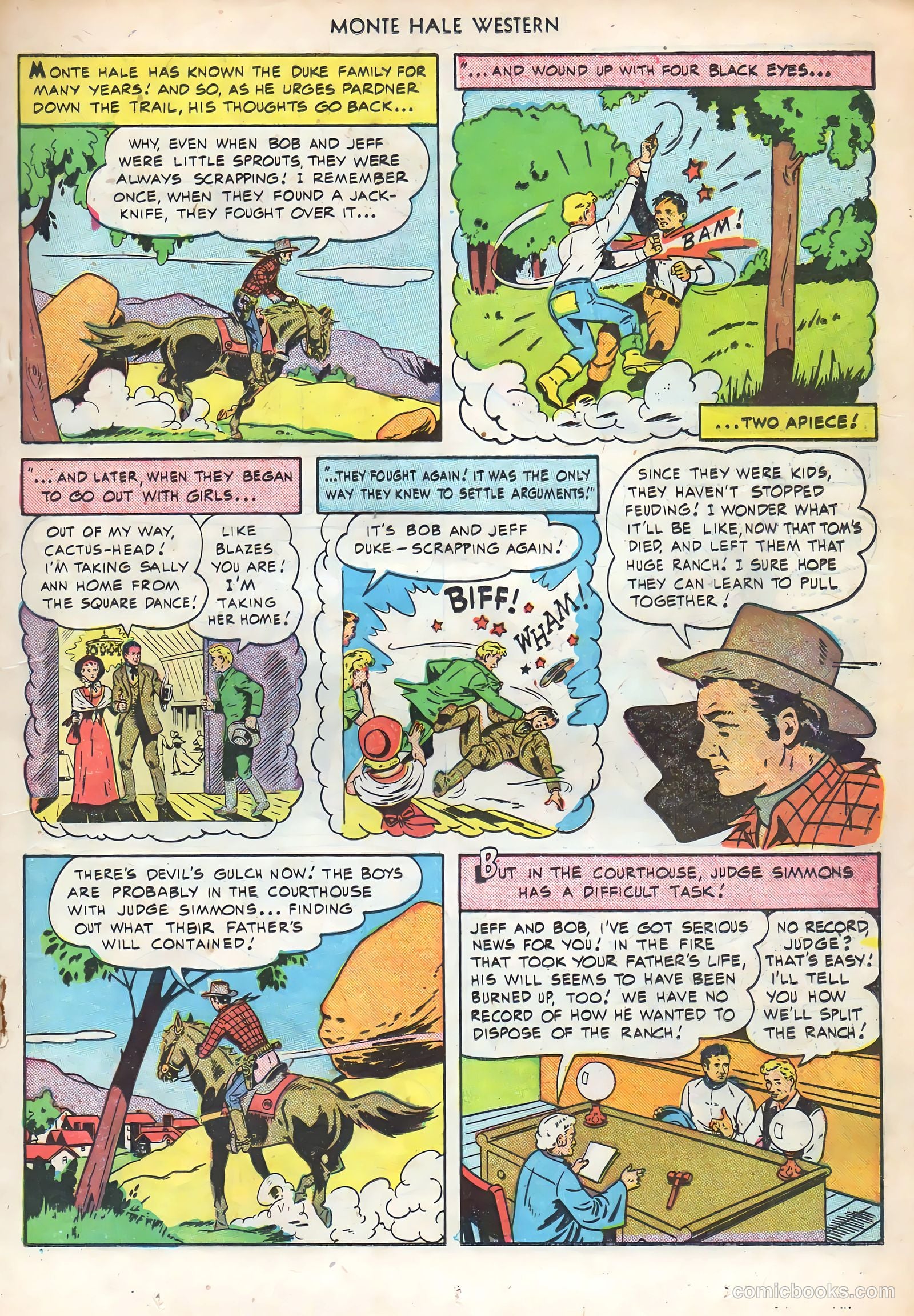 Monte Hale Western #51 (1950) — page 27 of 52