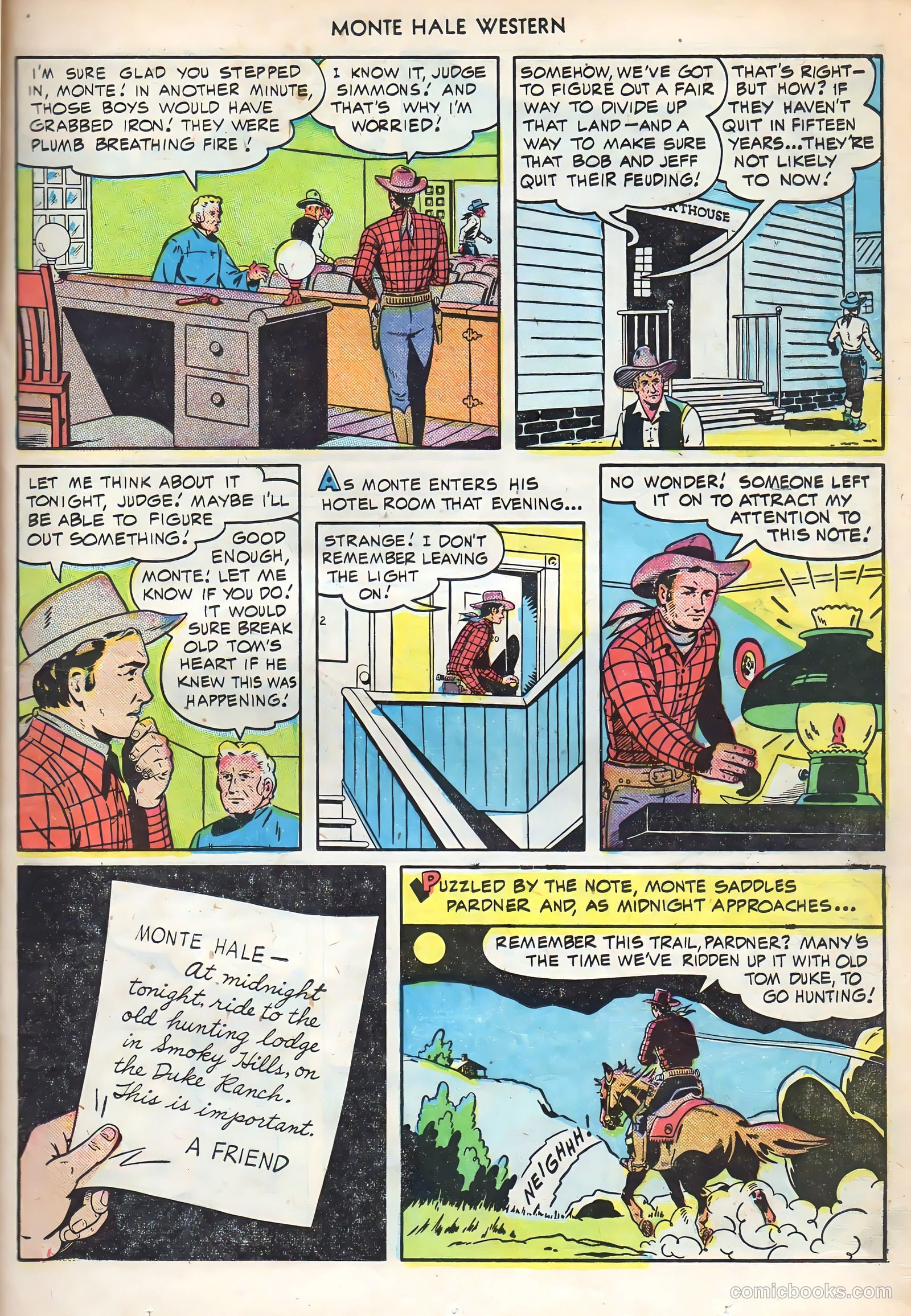 Monte Hale Western #51 (1950) — page 29 of 52